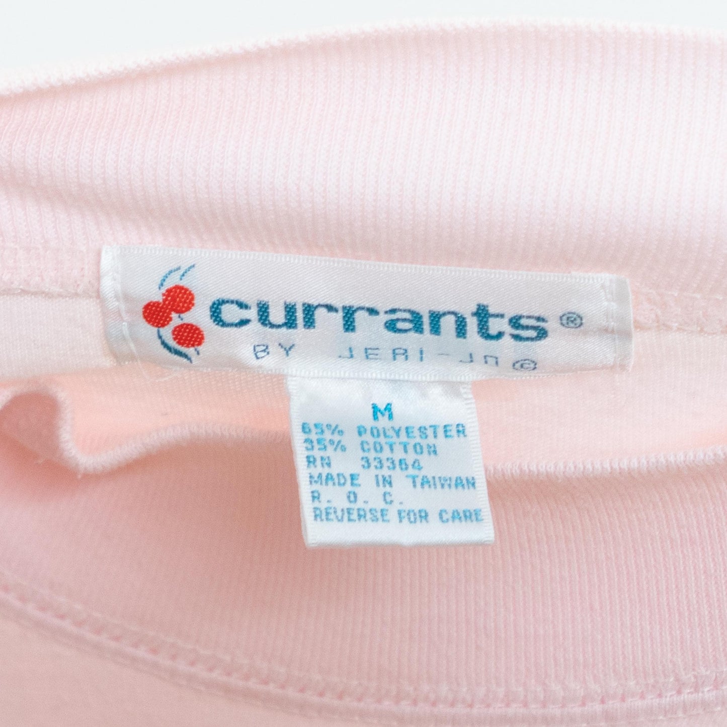 Vintage 80s Pastel Pink Dolman Sleeve Crop Top - Medium