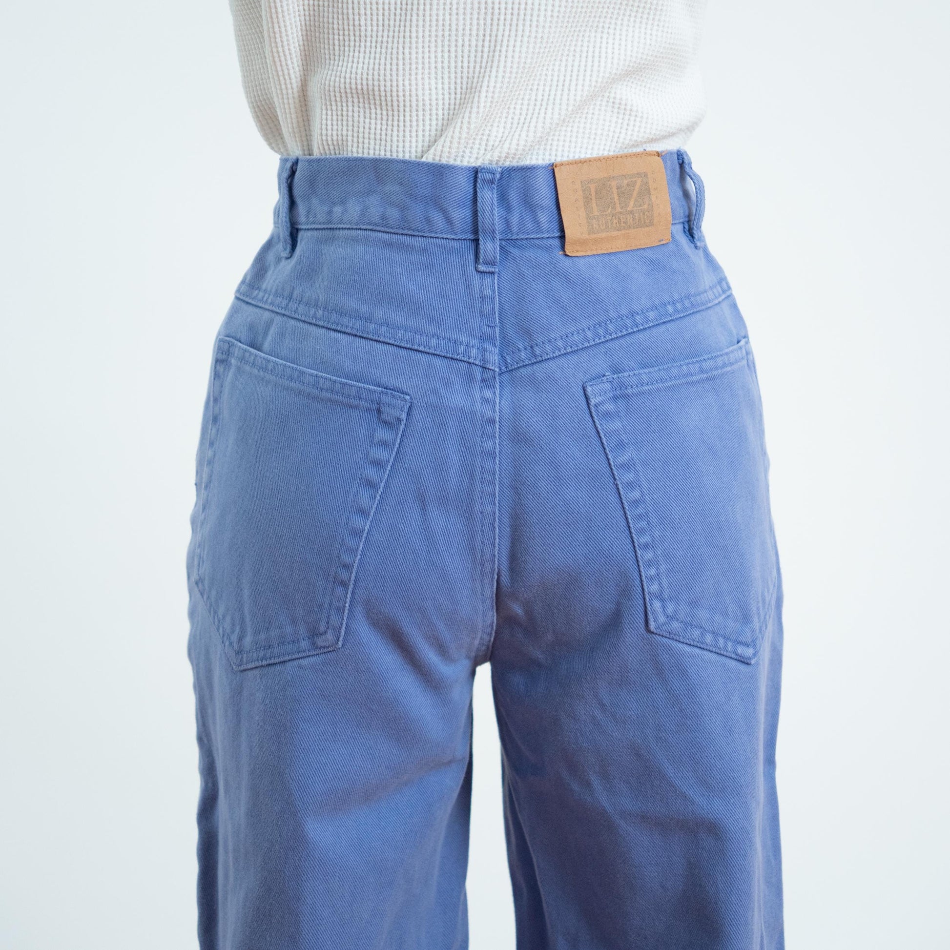 Vintage 90s Periwinkle Blue High Waisted Jeans - Small, 26" Waist