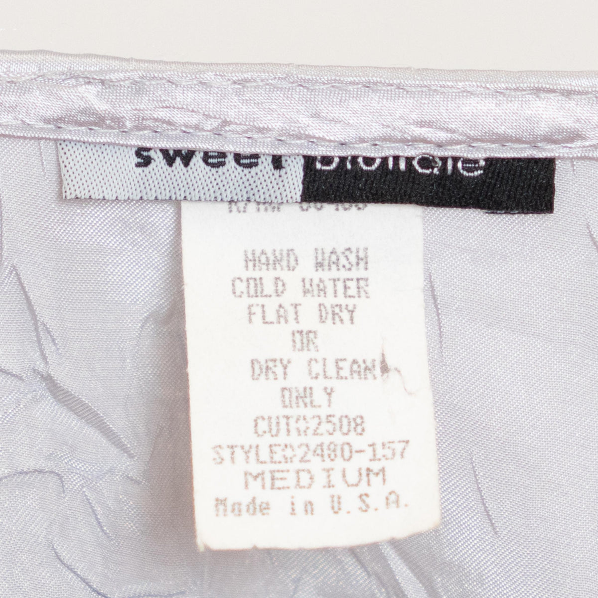 Vintage Y2K Silver Satin Angel Sleeve Fairy Top - Medium | Boho Whimsigoth Corset Blouse