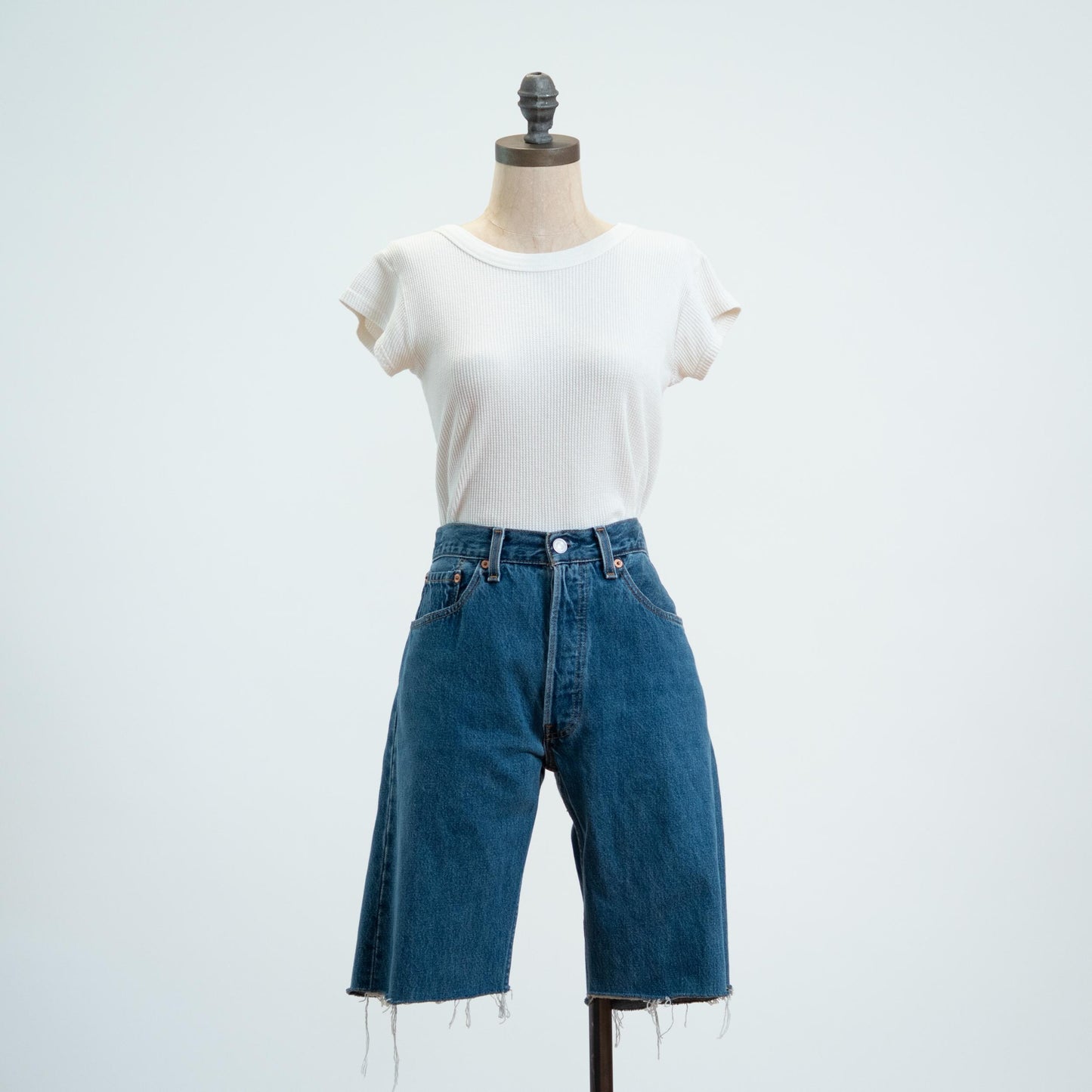 Vintage 90s Levi's 501 Cut Off Long Jean Shorts - Medium, 30" Waist