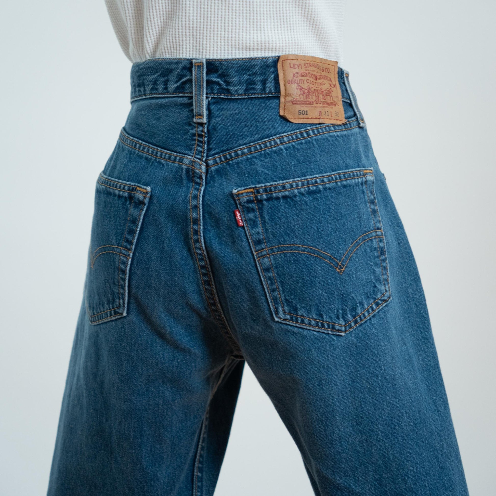 Vintage 90s Levi's 501 Cut Off Long Jean Shorts - Medium, 30" Waist