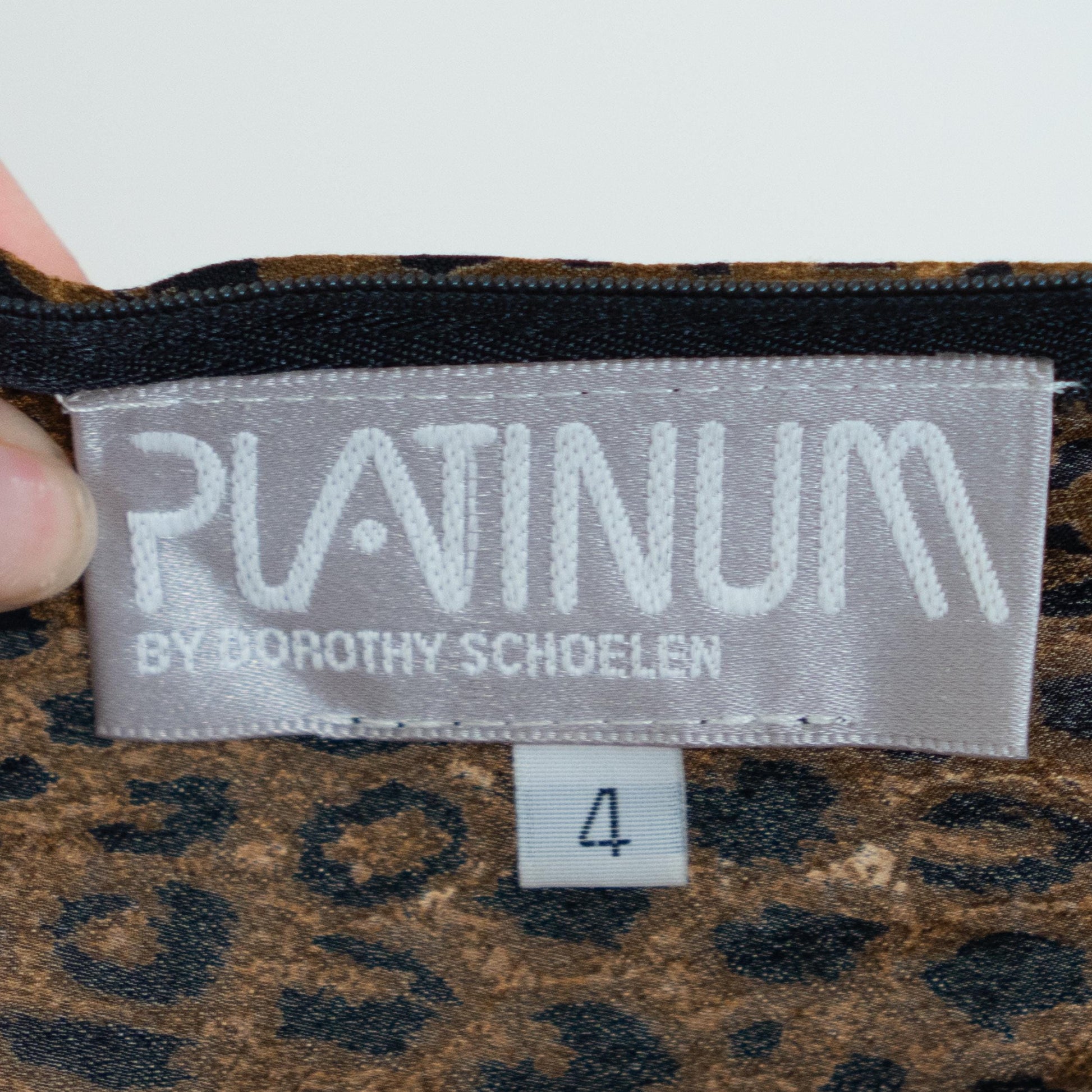 Vintage 80s Leopard Print Beaded Lounge Pants - Small