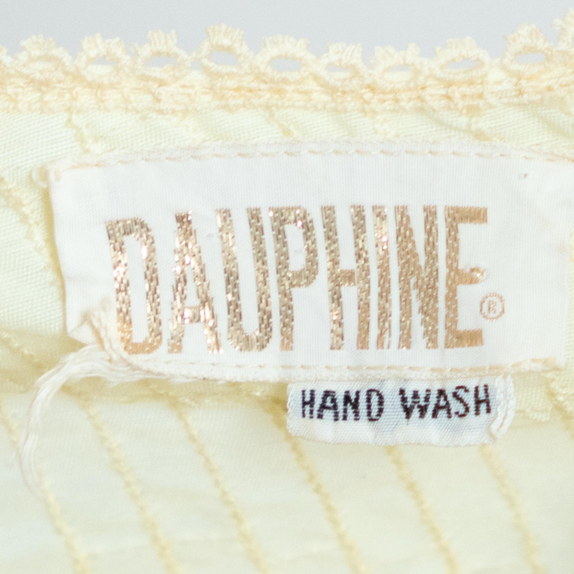 Vintage 60s Dauphine Butter Yellow Midi Dress - Small
