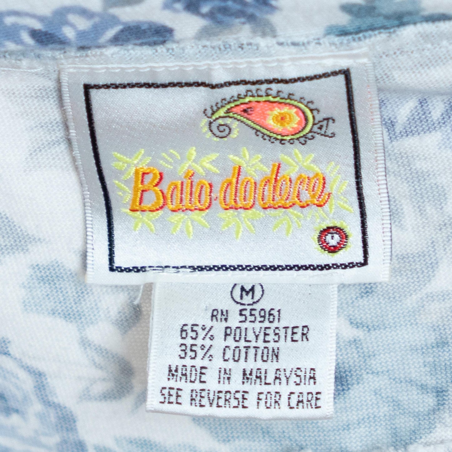 Vintage 80s Blue Floral Pinafore Mini Dress - Medium