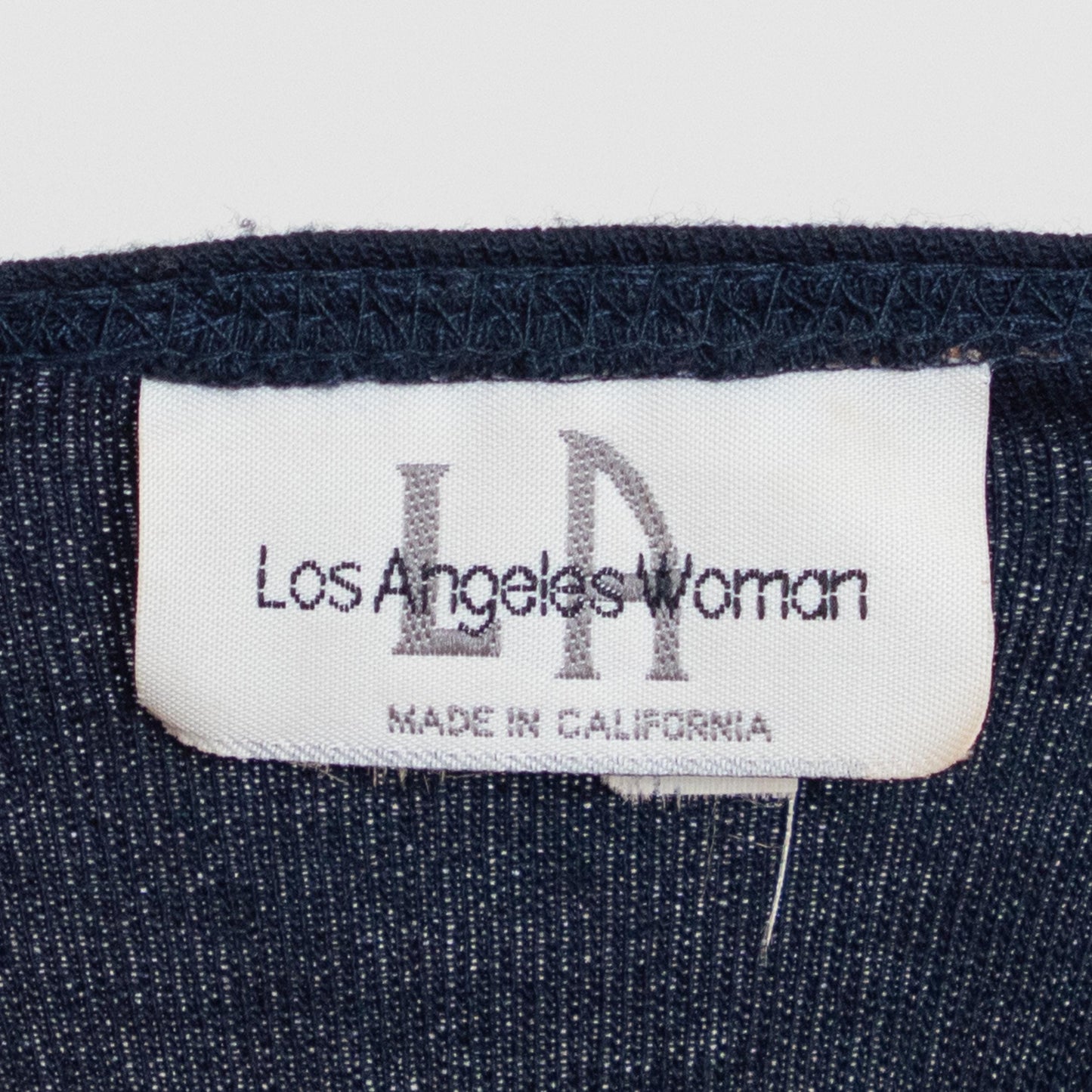 Vintage 90s Midnight Blue Knit Maxi Tank Dress - Extra Large