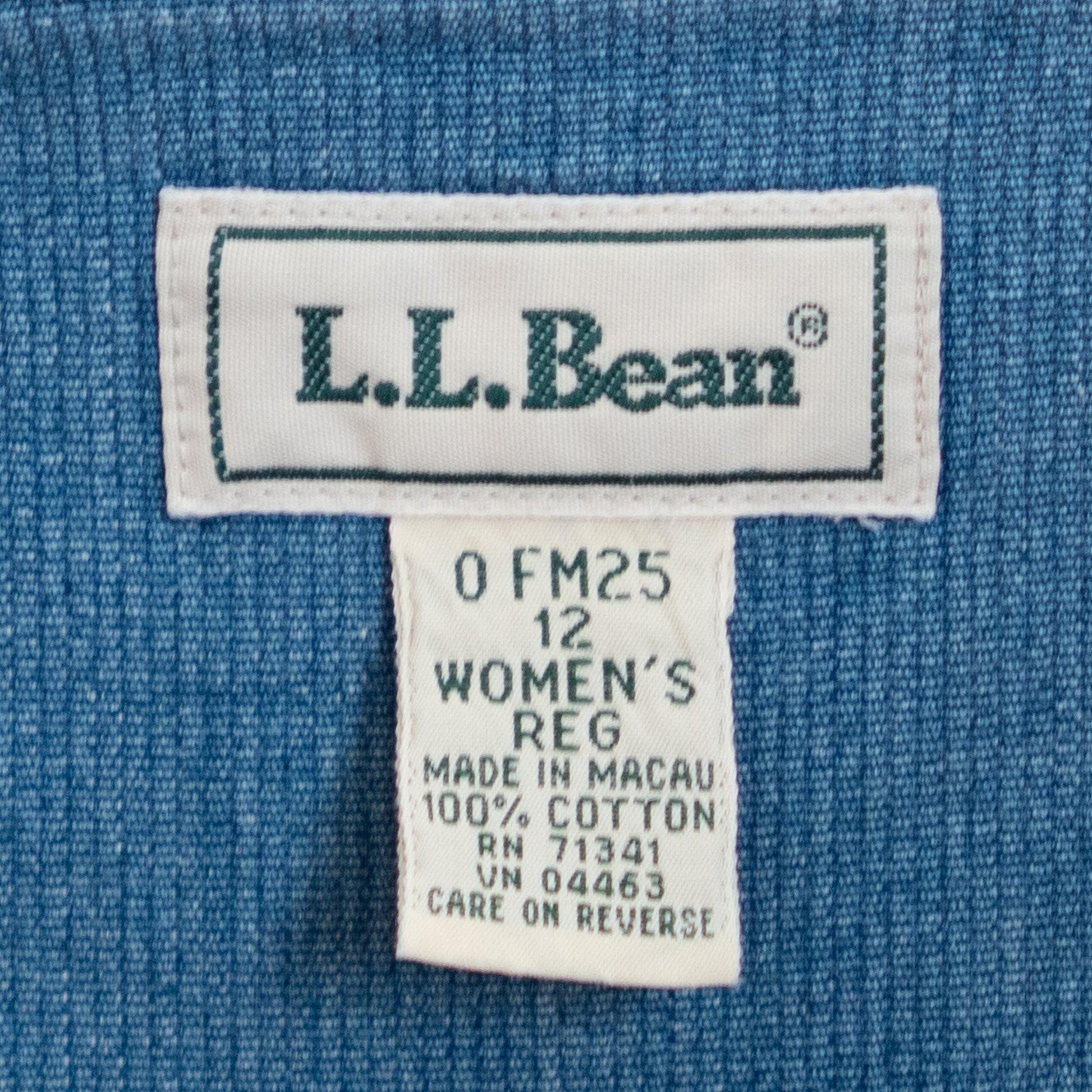Vintage 90s Ribbed Chambray Maxi Pinafore Dress - Large