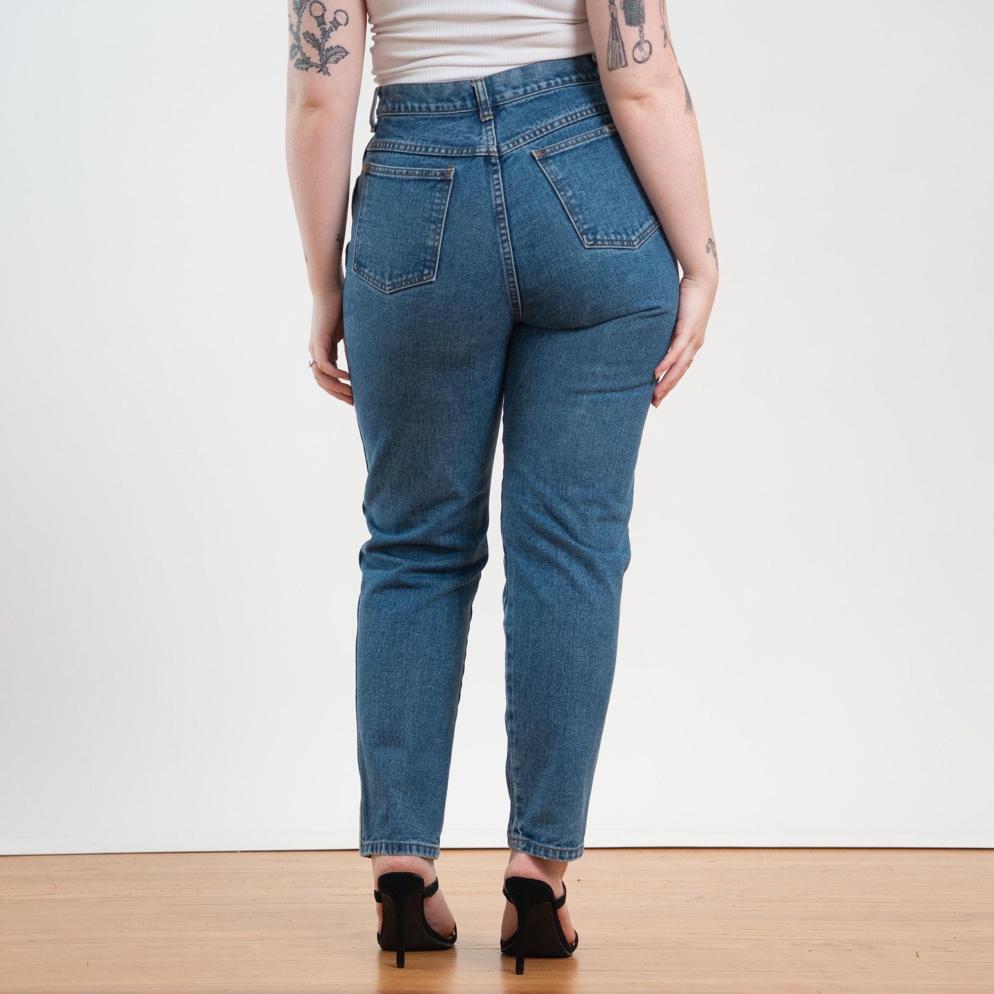 Vintage 90s Stonewash High Waisted Jeans - Medium, 30” Waist