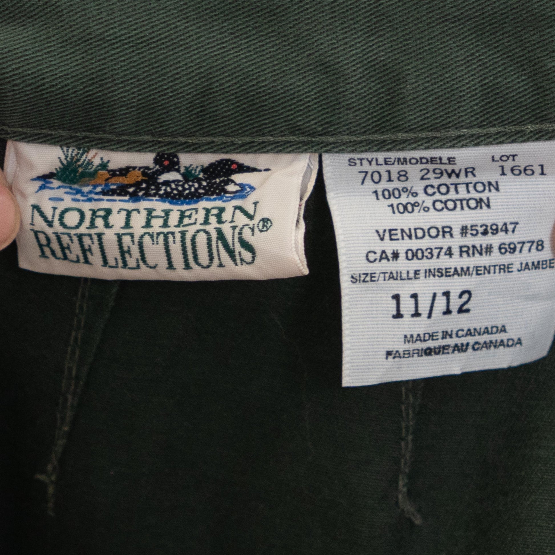Vintage 90s Army Green Twill Pleated Trousers - Size 11/12, 30" Waist