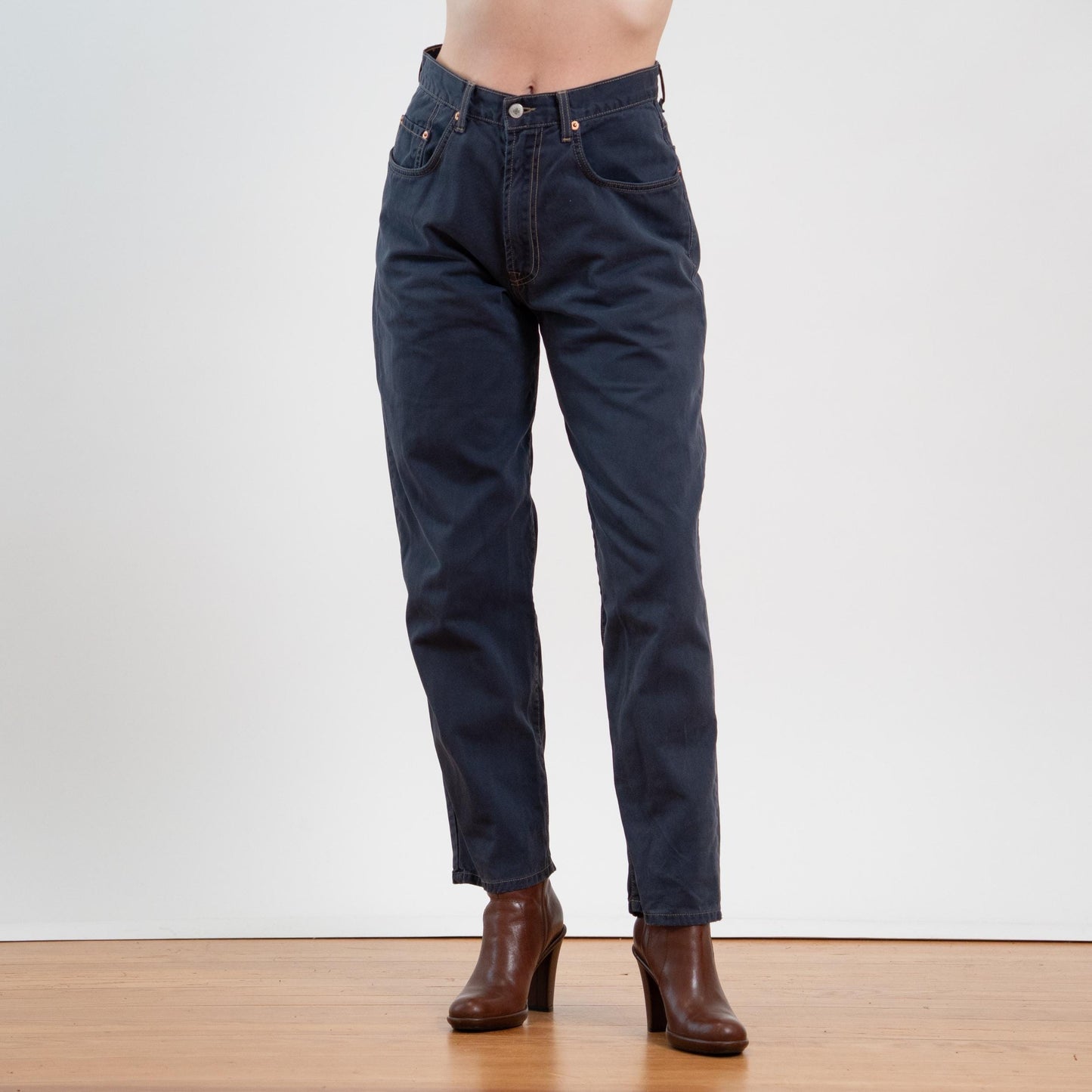 Vintage 90s Lucky Navy Blue Twill Pants – Size 31