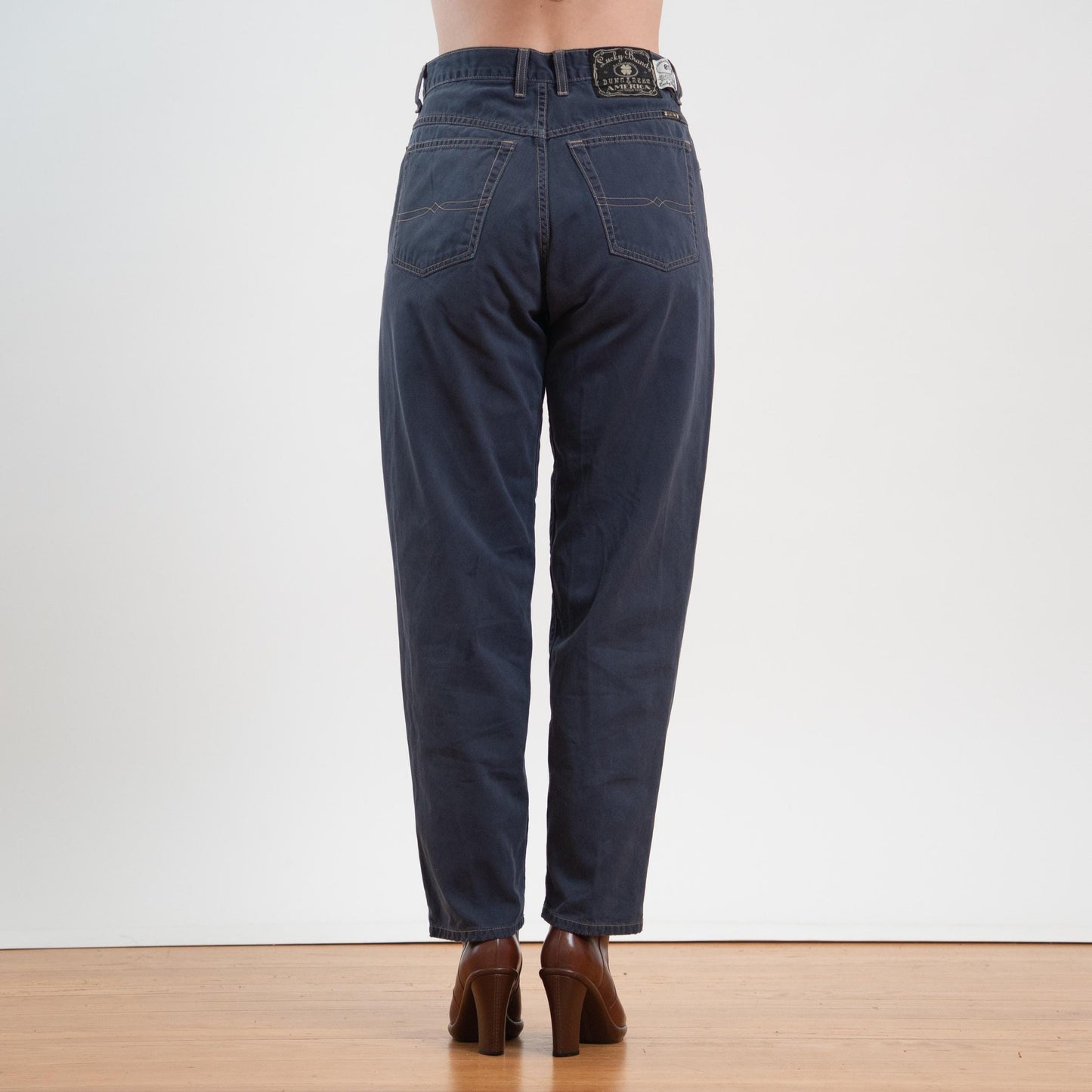 Vintage 90s Lucky Navy Blue Twill Pants – Size 31