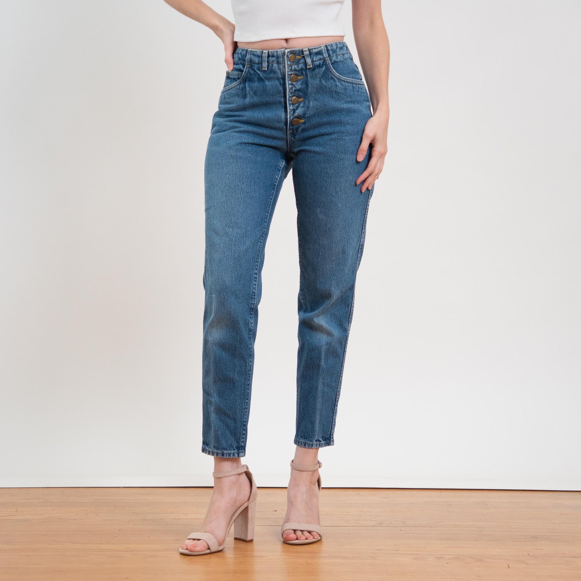 Vintage 90s Lee Exposed Button Fly Jeans - Extra Small, 25" Waist