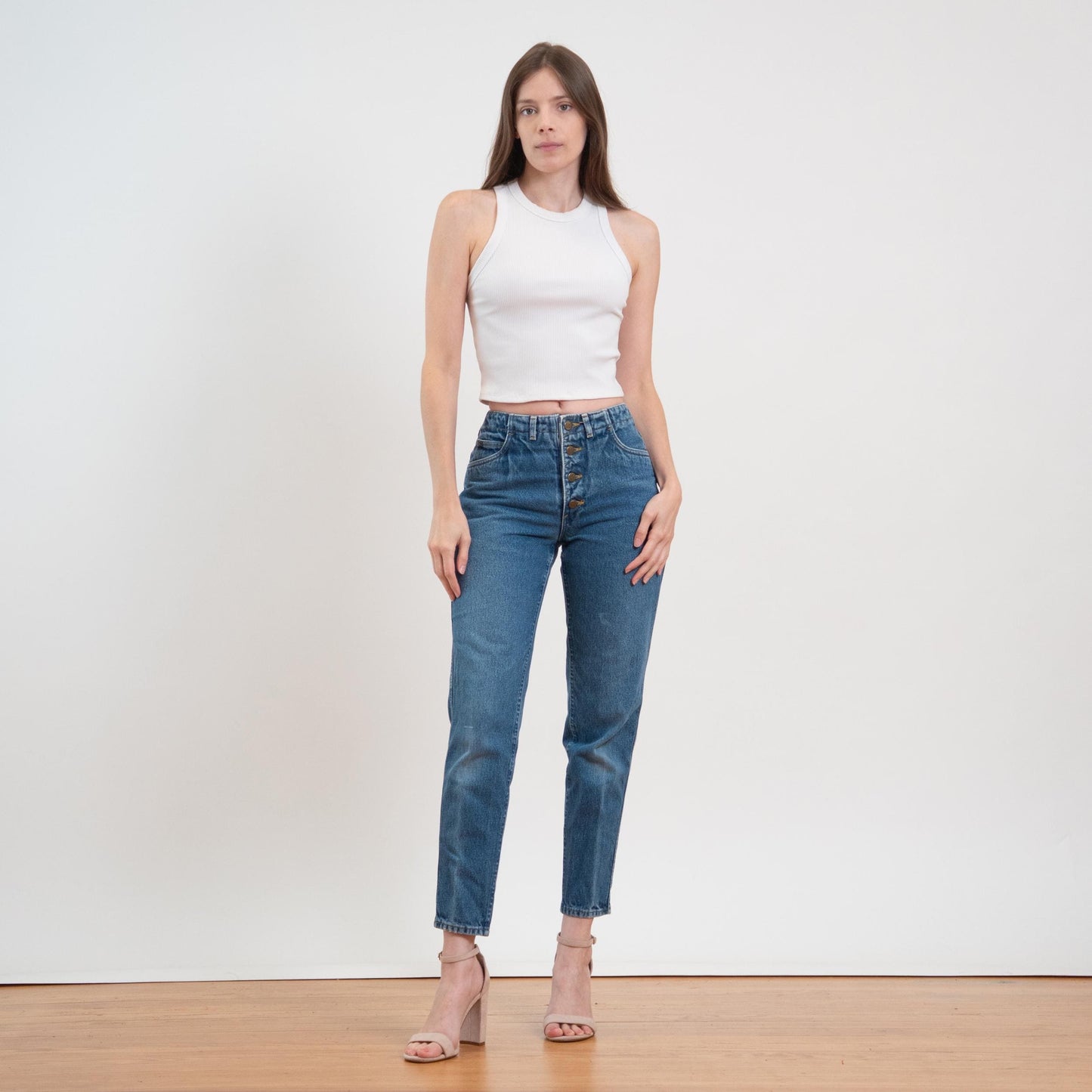 Vintage 90s Lee Exposed Button Fly Jeans - Extra Small, 25" Waist