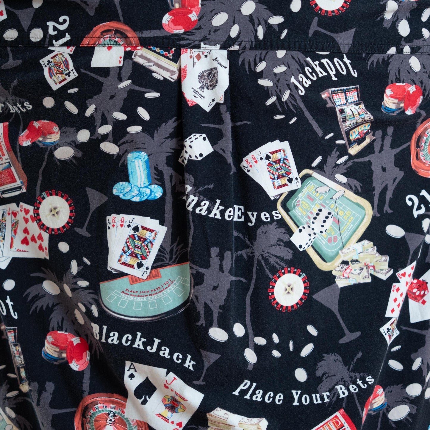 Vintage 90s Las Vegas Casino All Over Print Shirt - Extra Large
