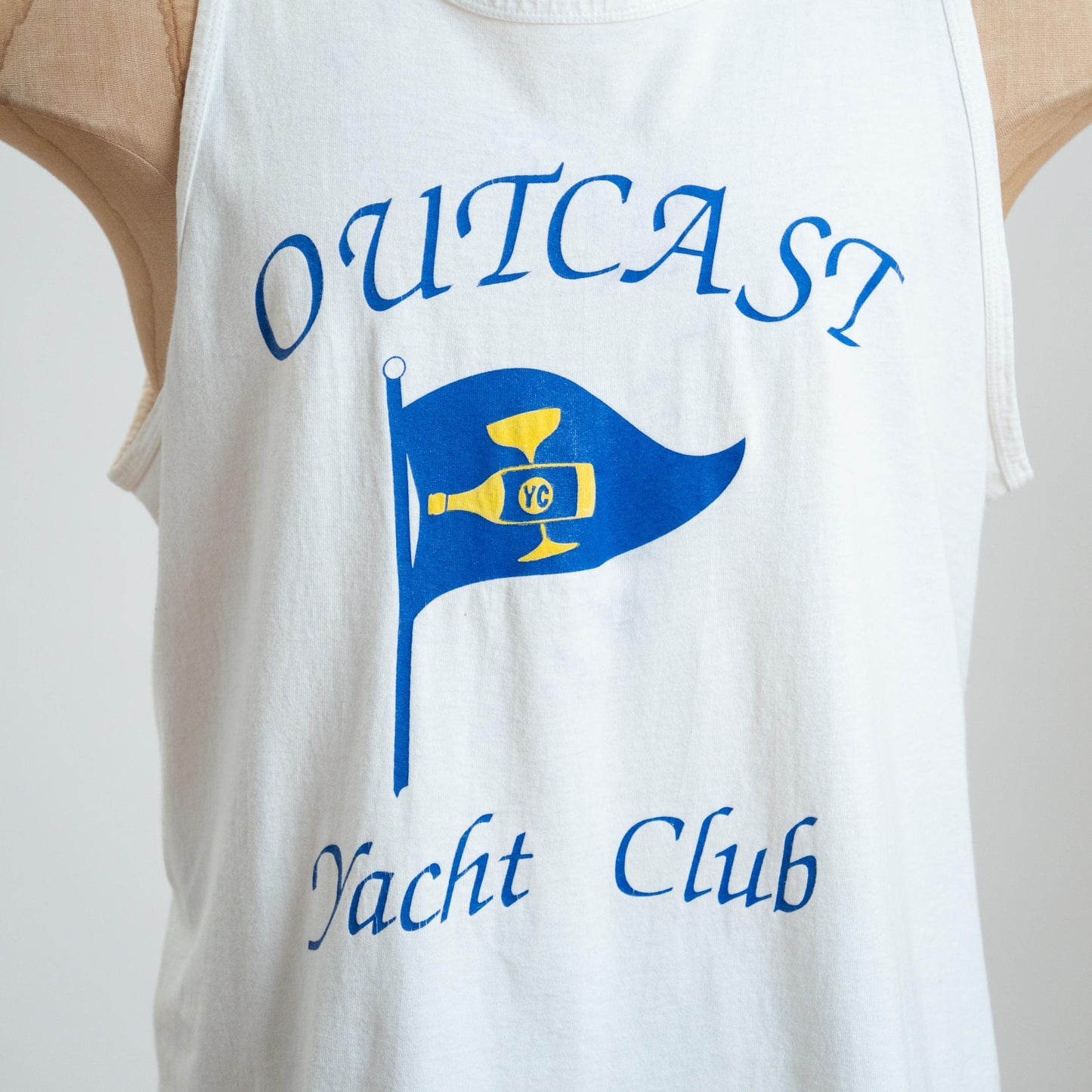 Vintage 90s Outcast Yacht Club Distressed Tank Top - Extra Large
