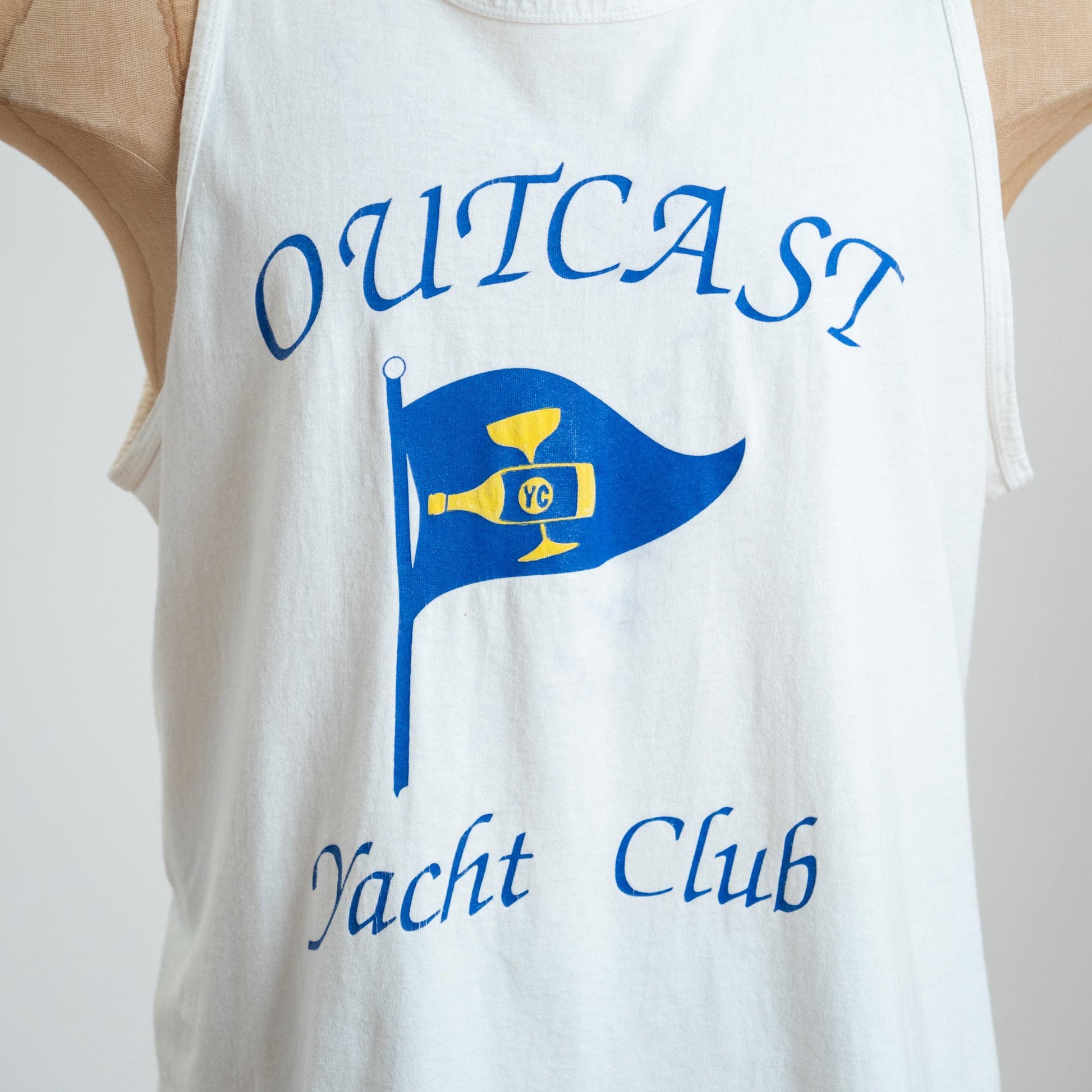 Vintage 90s Outcast Yacht Club Distressed Tank Top - Extra Large