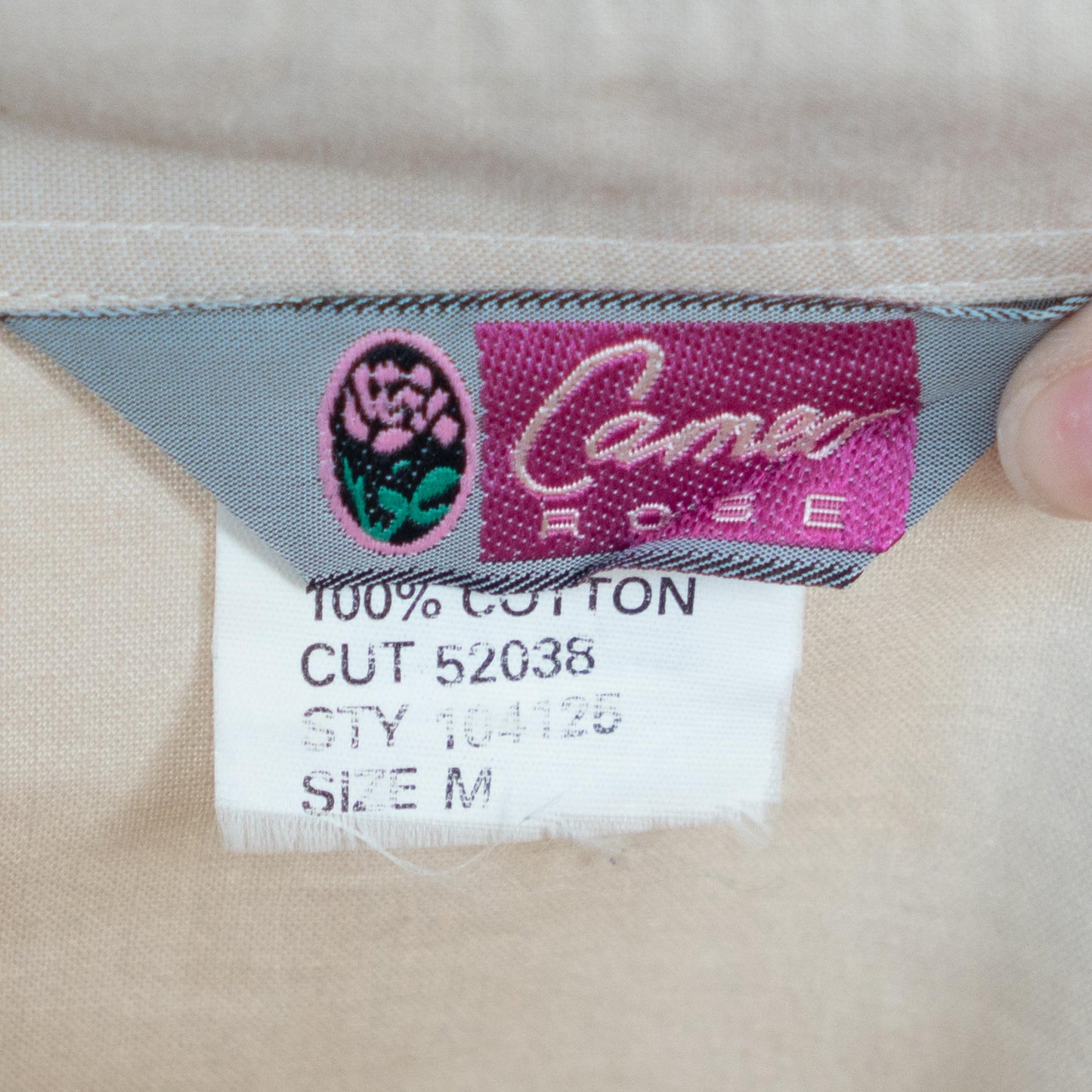 Vintage 90s Cameo Rose Horse Graphic Western Shirt - Medium