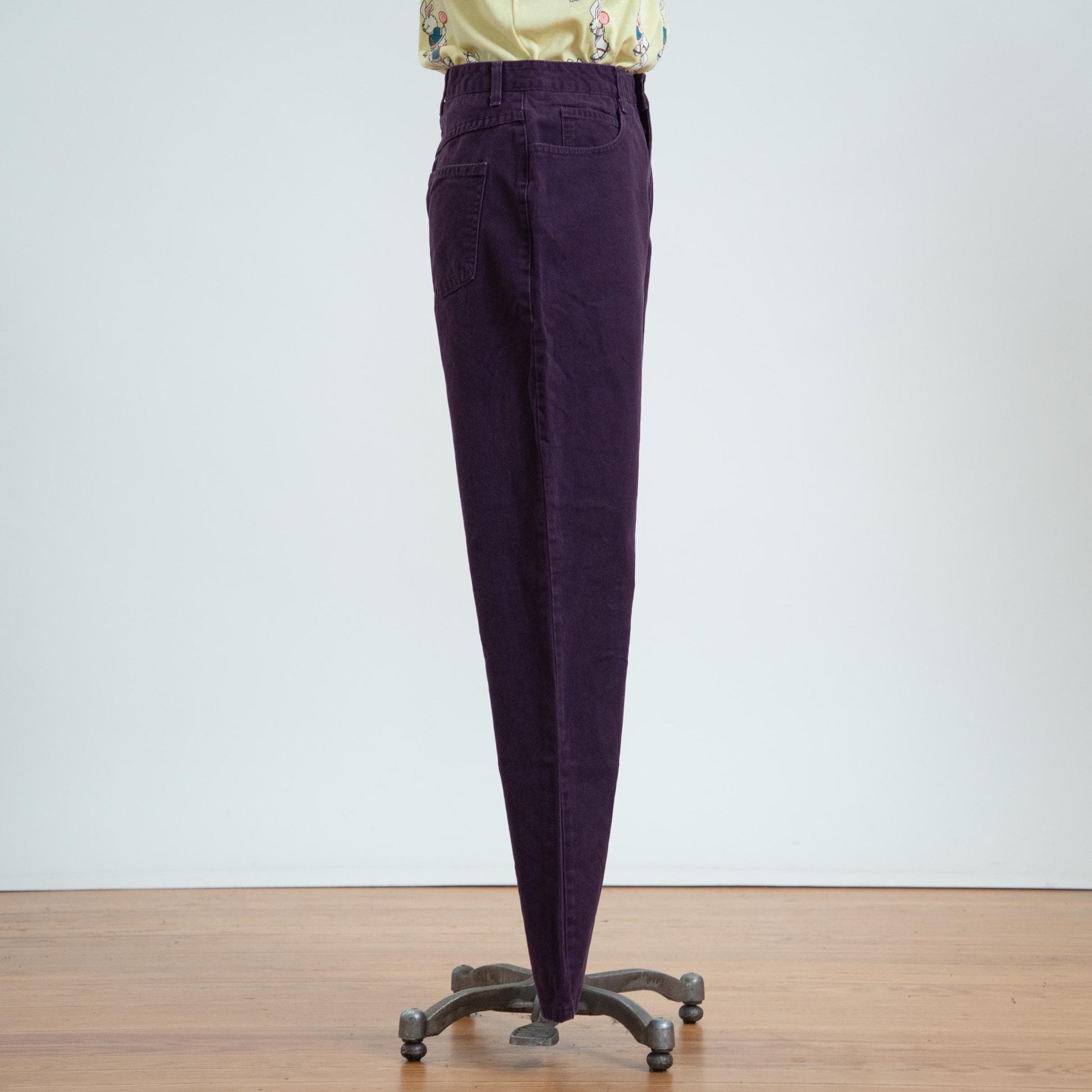Vintage 90s Plum Purple High Waisted Jeans - Small, 26" Waist