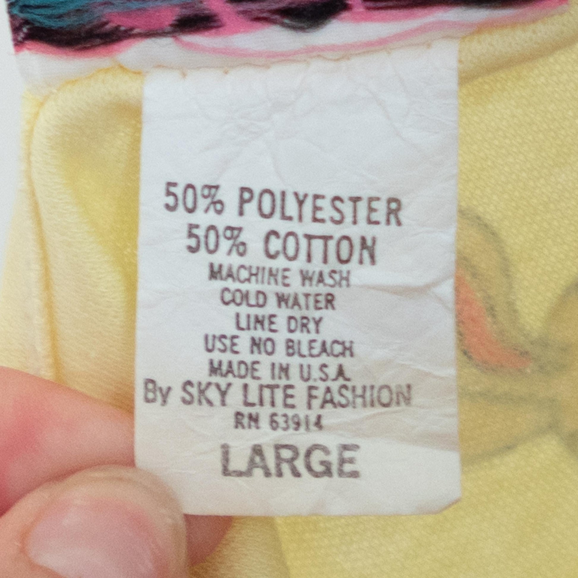 Vintage 80s Cartoon Bunny Novelty Print Shirt - Large