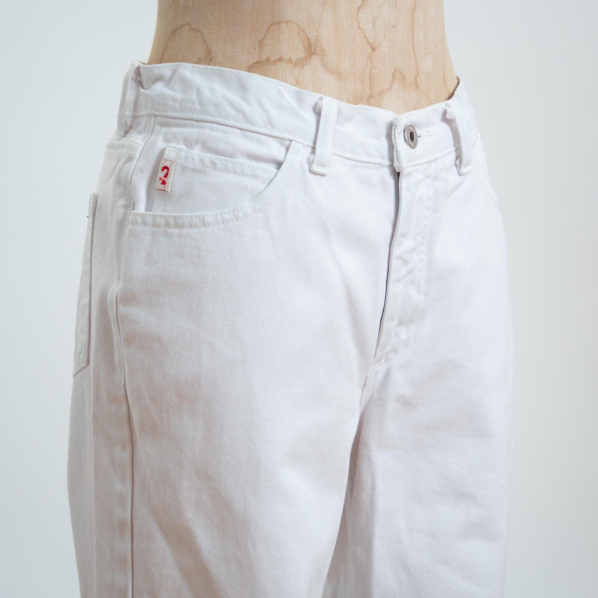 Vintage Guess White High Waisted Jeans - Medium, 28" Waist