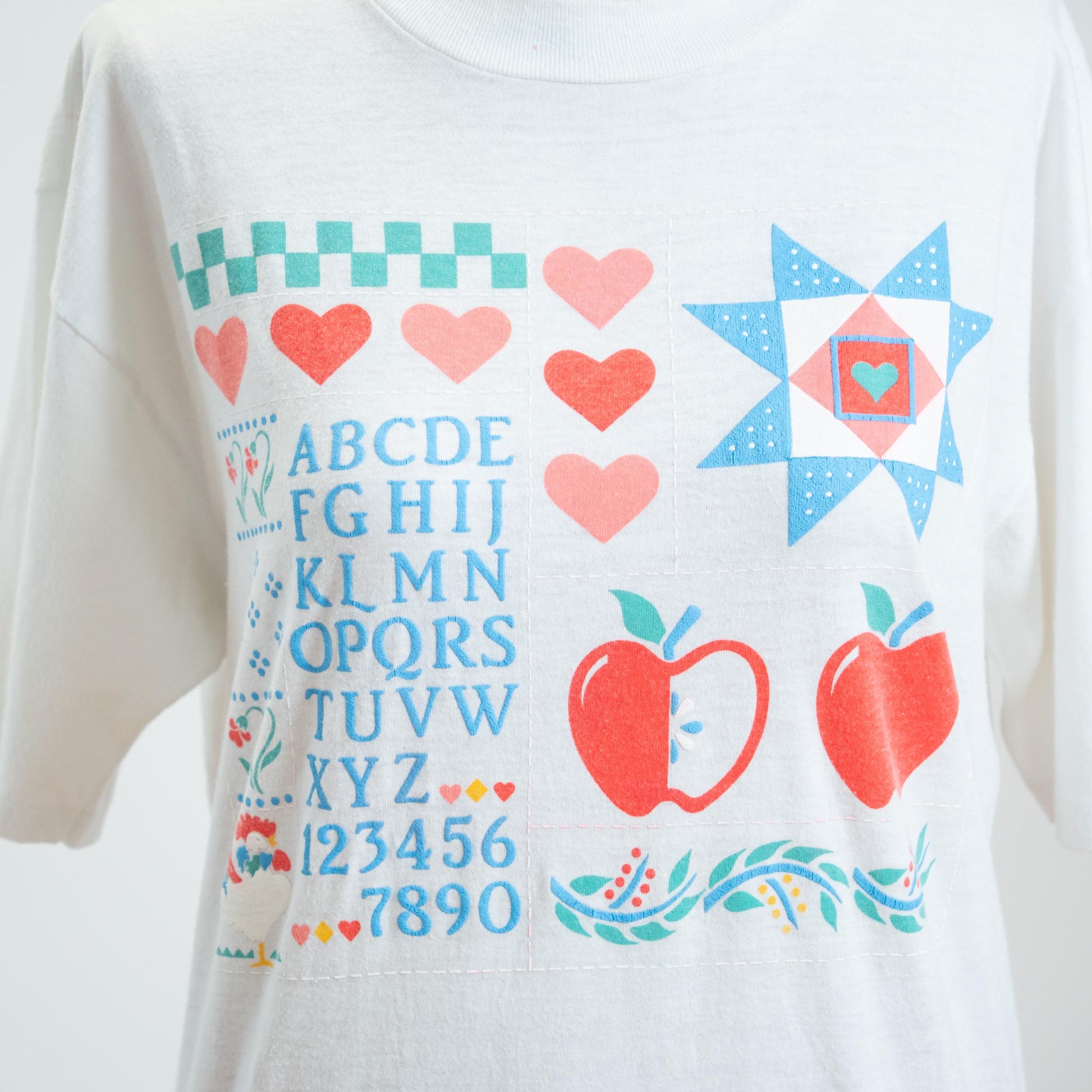 Vintage 90s Back To School T Shirt - Large