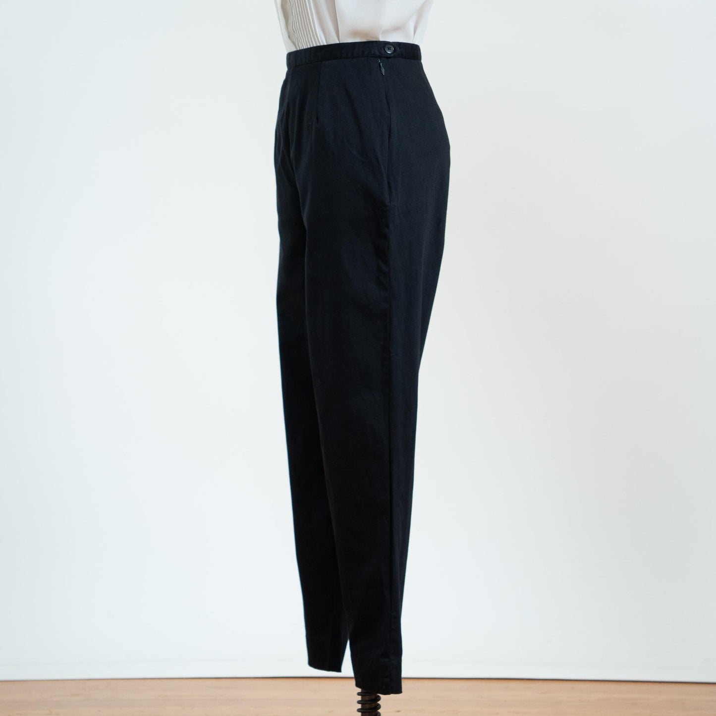 Vintage 90s Black Cigarette Pants - Small, 26" Waist