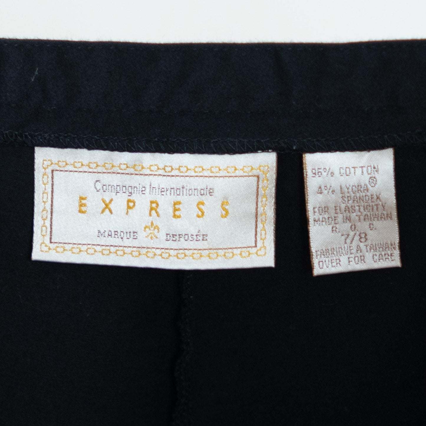 Vintage 90s Black Cigarette Pants - Small, 26" Waist