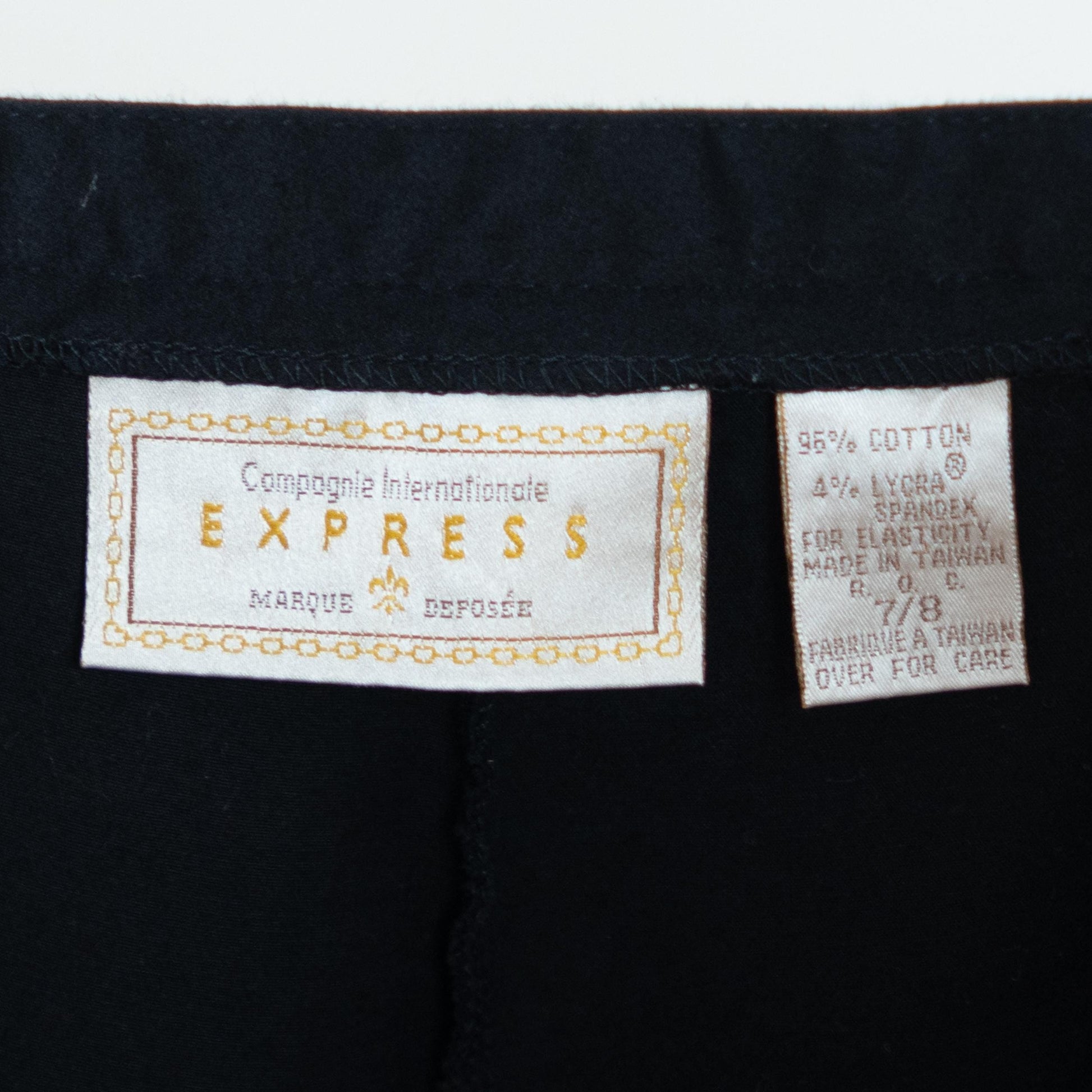Vintage 90s Black Cigarette Pants - Small, 26" Waist