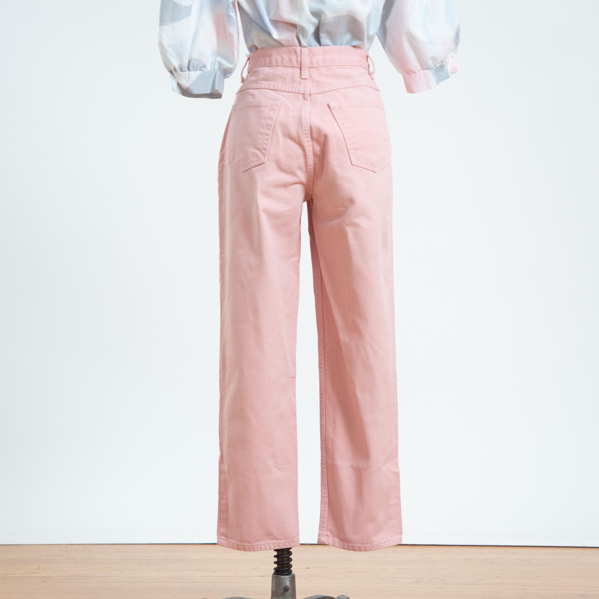 Vintage 90s Baby Pink High Waisted Jeans - Medium, 29" Waist