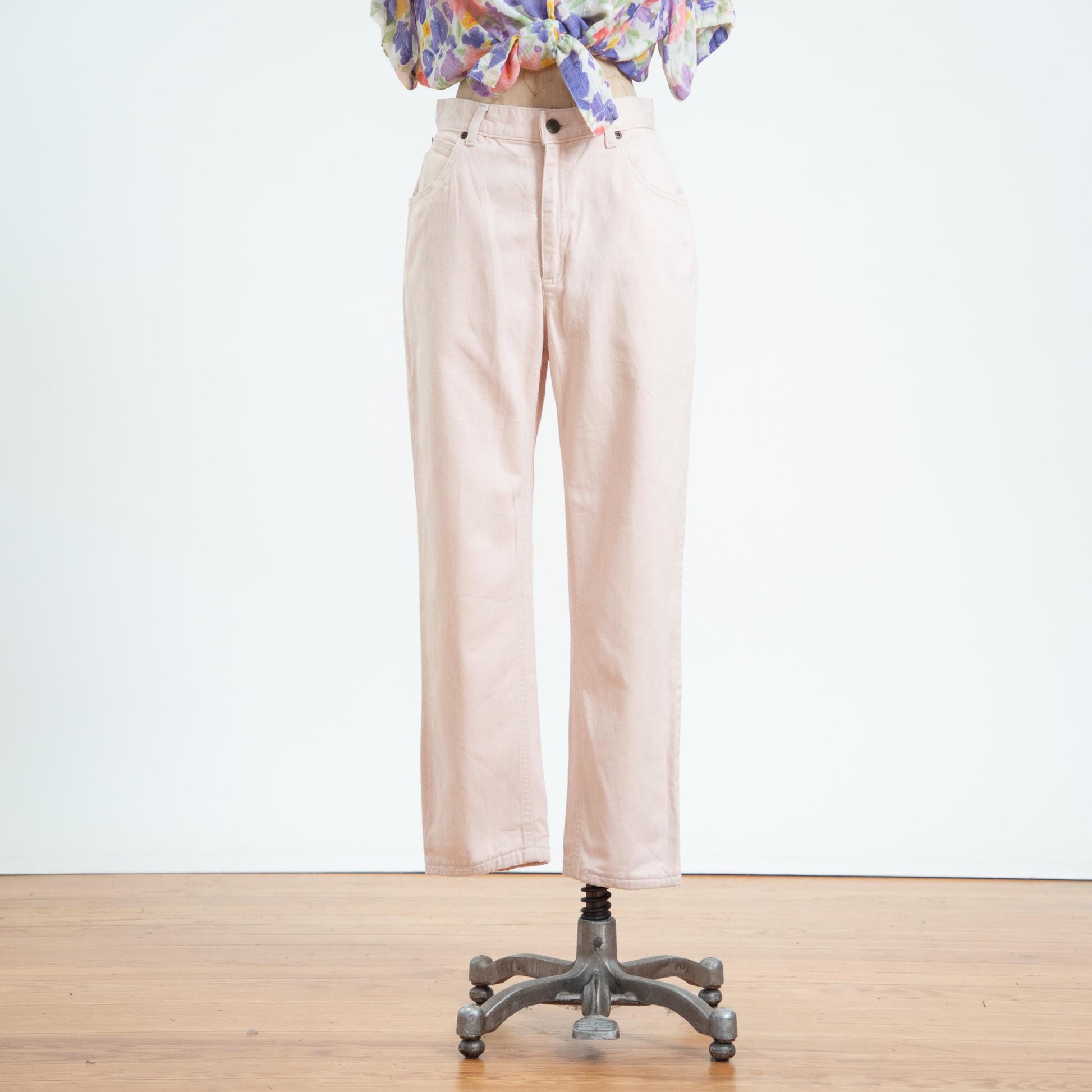 Vintage 90s Light Pink High Waisted Jeans - Petite Medium, 28" Waist