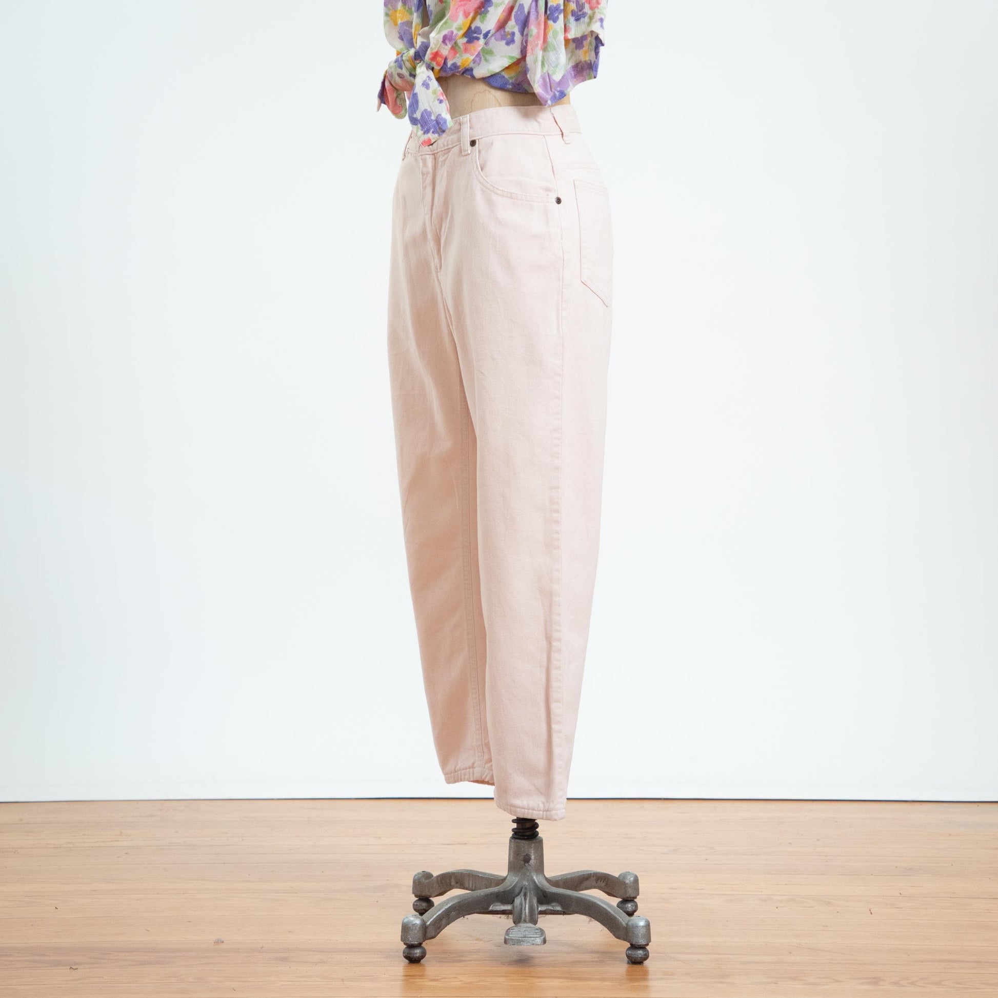 Vintage 90s Light Pink High Waisted Jeans - Petite Medium, 28" Waist