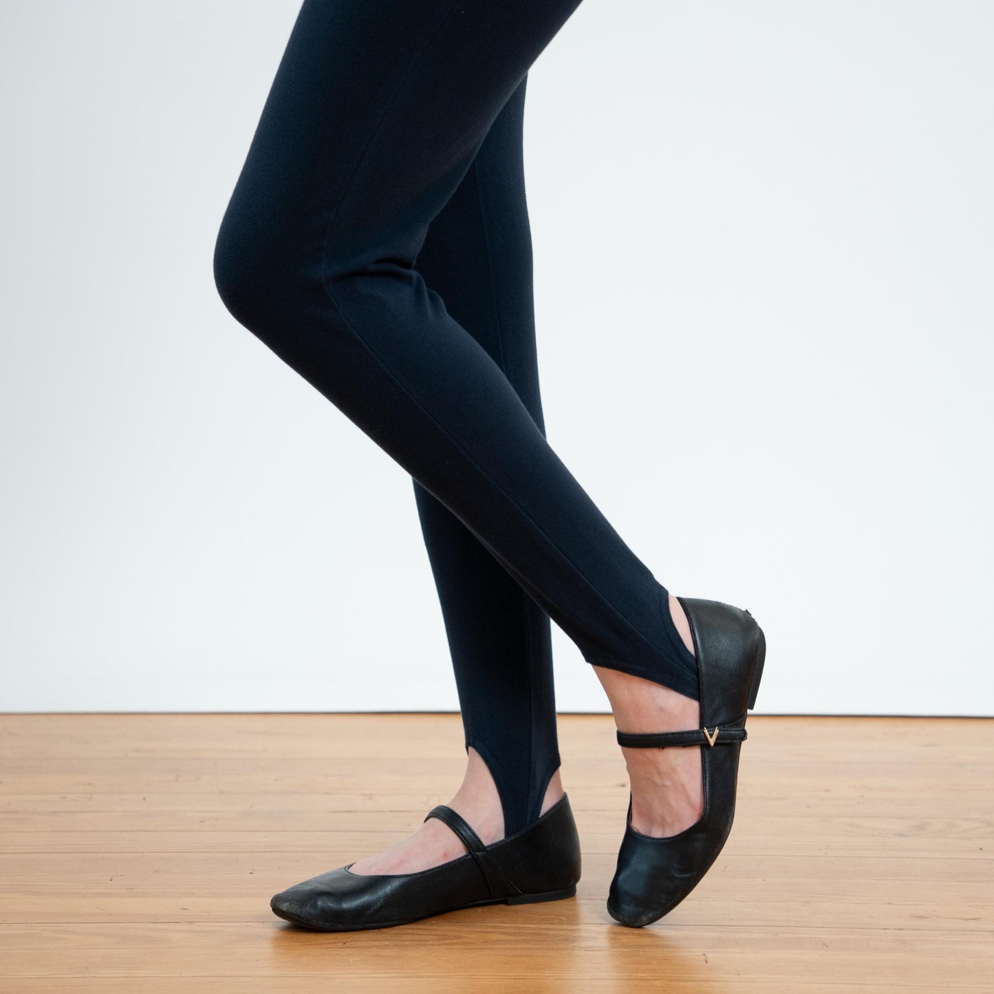 Vintage 80s Black Stirrup Catsuit - XS to Small