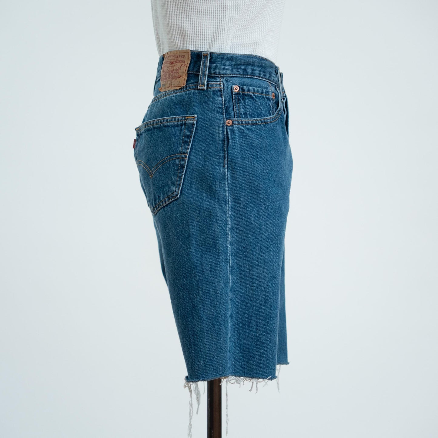 Vintage 90s Levi's 501 Cut Off Long Jean Shorts - Medium, 30" Waist