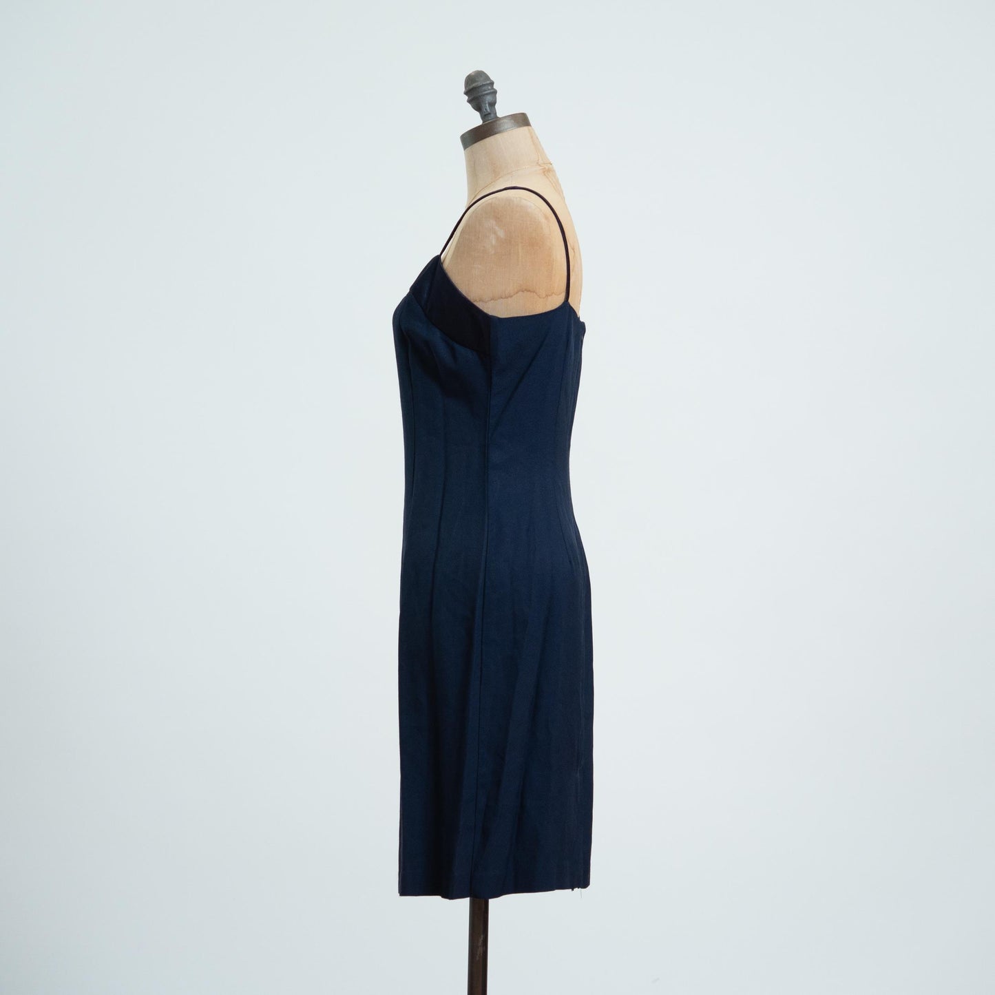 Vintage 90s Midnight Blue Cocktail Dress - Medium