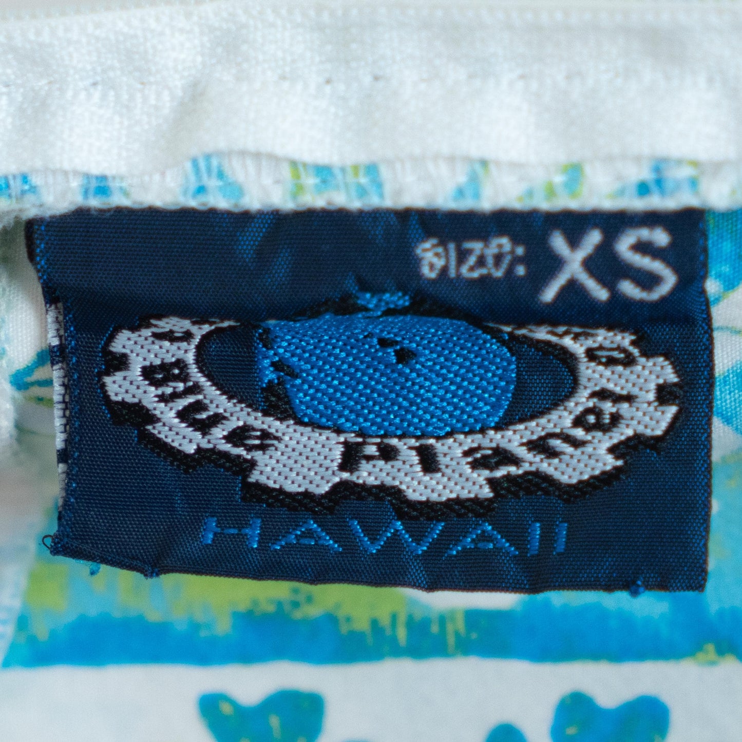 Vintage Y2K Hawaiian Blue Floral Babydoll Mini Dress - Extra Small