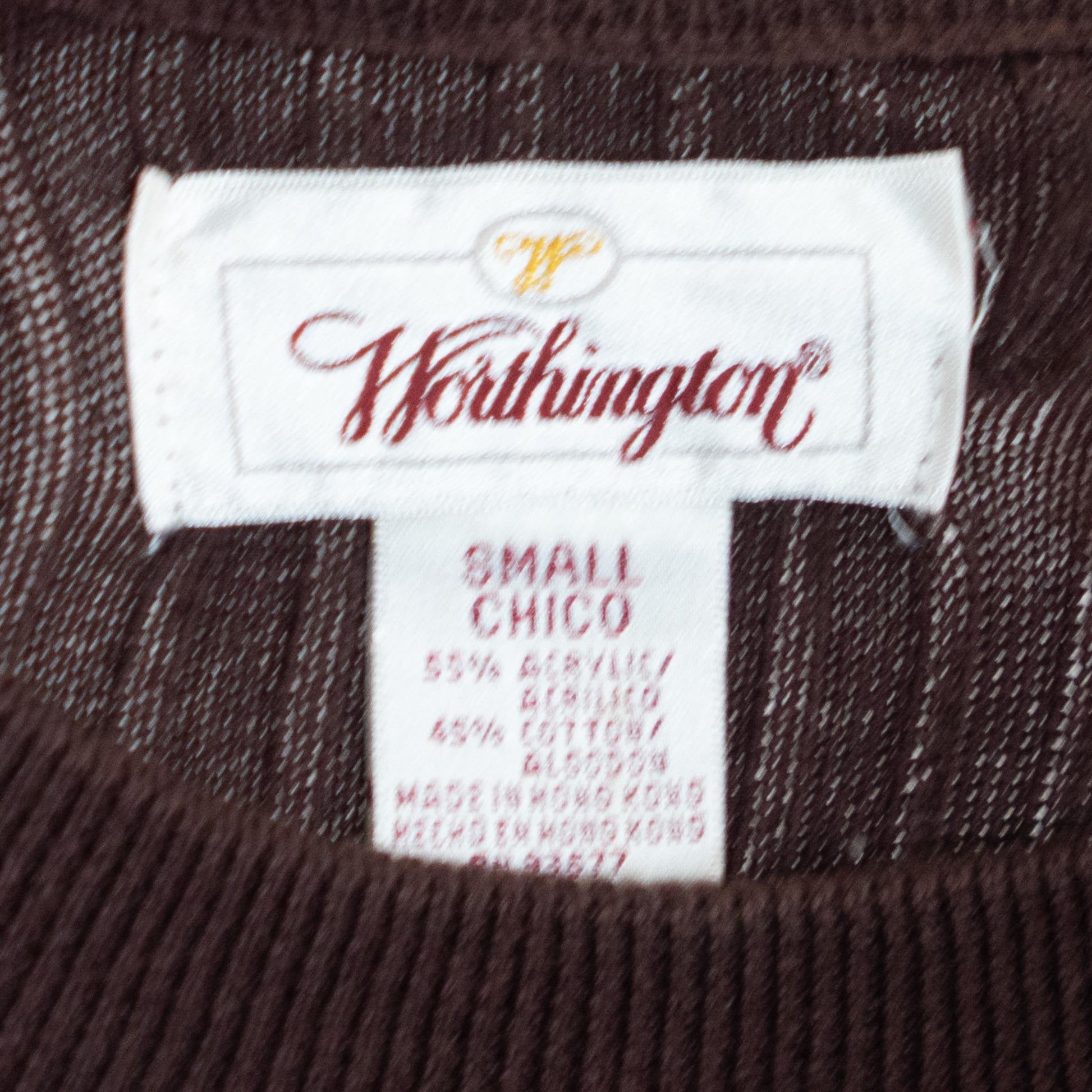 Vintage 90s Chocolate Brown Ribbed Lightweight Sweater - Small