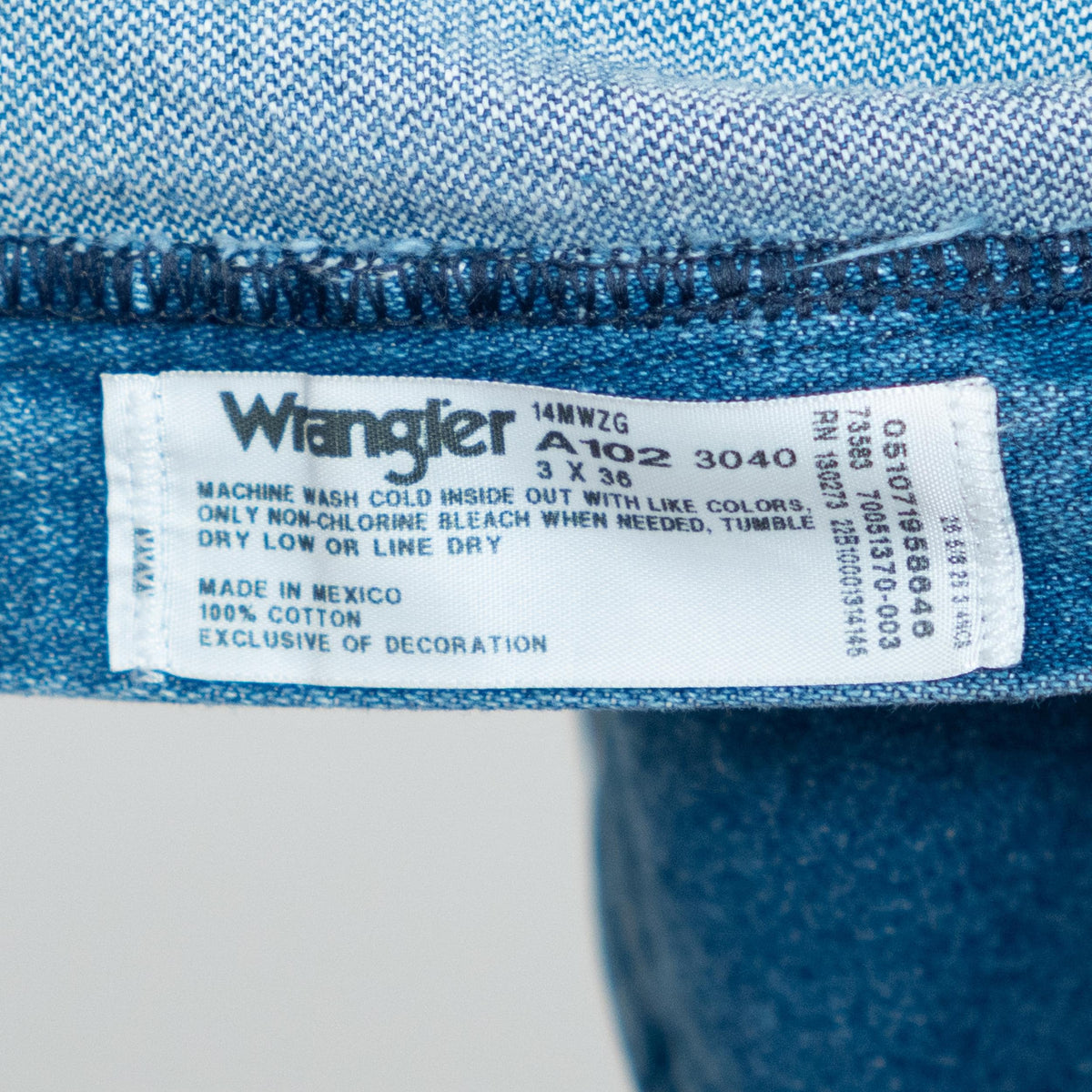 Vintage 90s Wrangler High Waisted Straight Leg Jeans - Extra Small Long, 25" Waist | Denim Western Jeans