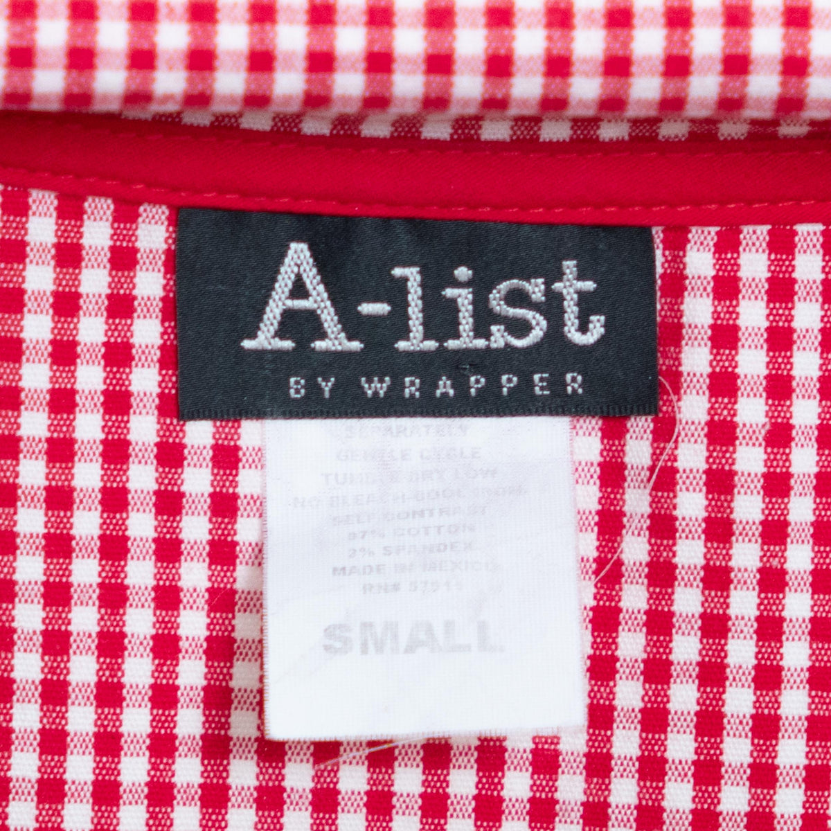 Vintage 90s Red & White Gingham Picnic Dress - Small | Retro Midi Wrap Dress