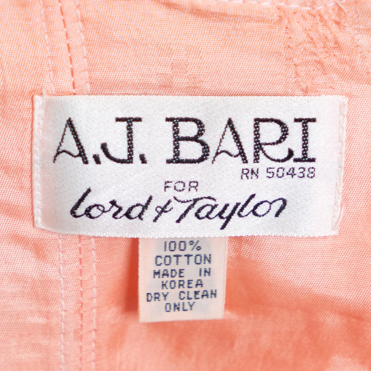 Vintage 80s Peach Jacquard Strapless Mini Dress - Medium | AJ Bari Cocktail Party Dress