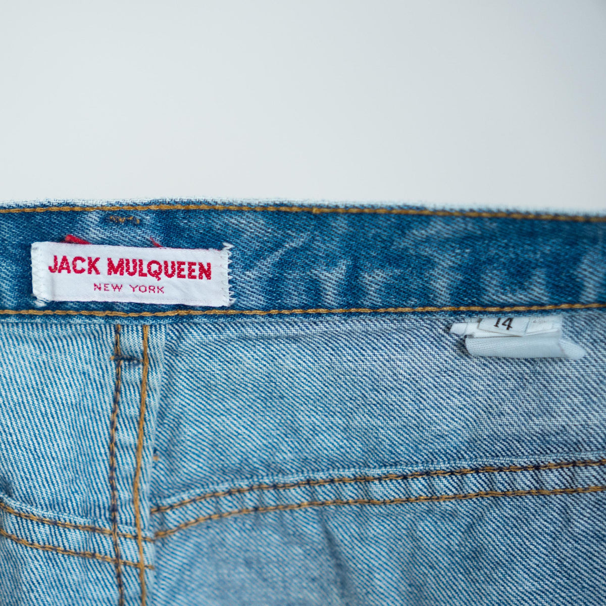 Vintage 80s Yoked High Waisted Jeans - Petite Large, 31" Waist | Jack Mulqueen Denim Mom Jeans