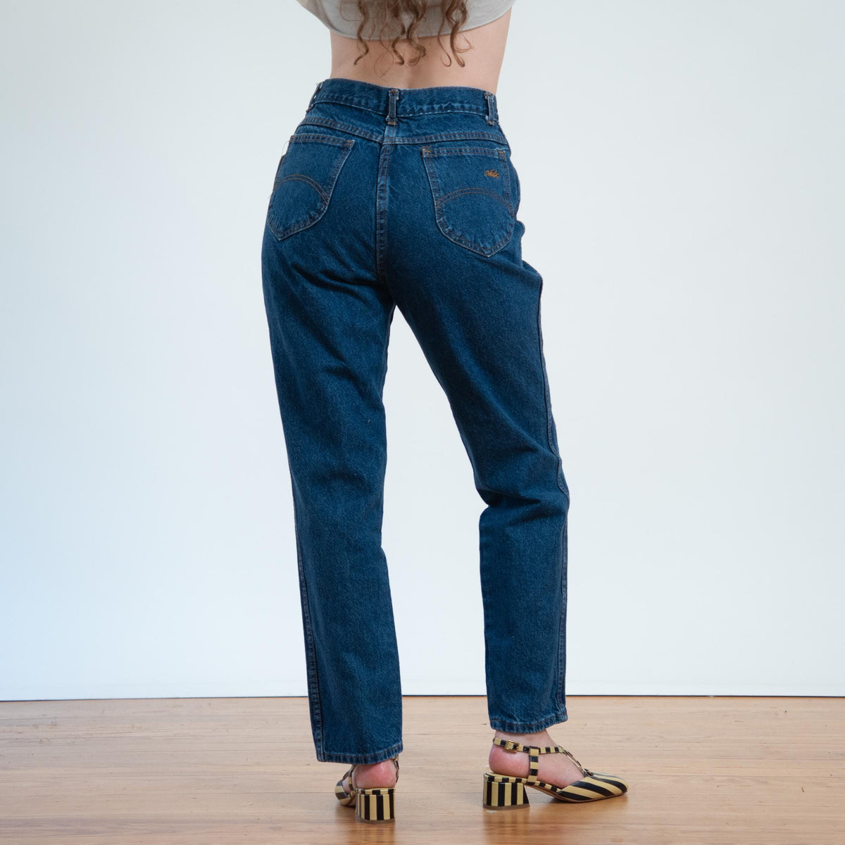 Vintage 80s Chic Dark Wash Jeans - Medium, 29" Waist | Denim High Waisted Mom Jeans