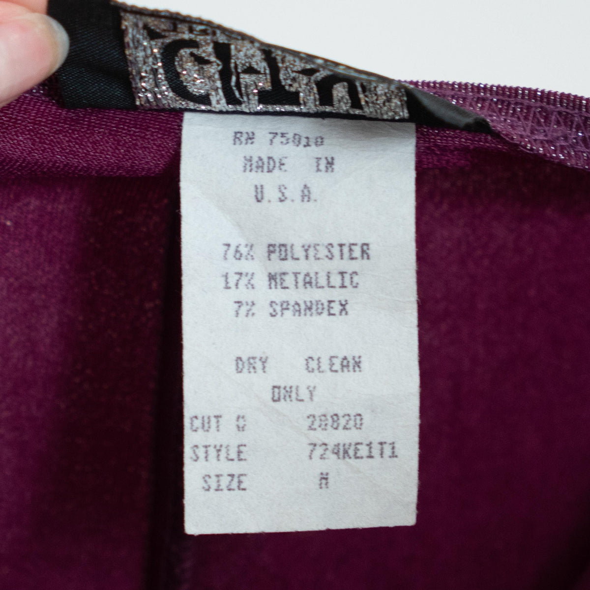 Vintage 90s Metallic Purple Strappy Backless Gown - Small | Open Back Sexy Bodycon Maxi Dress