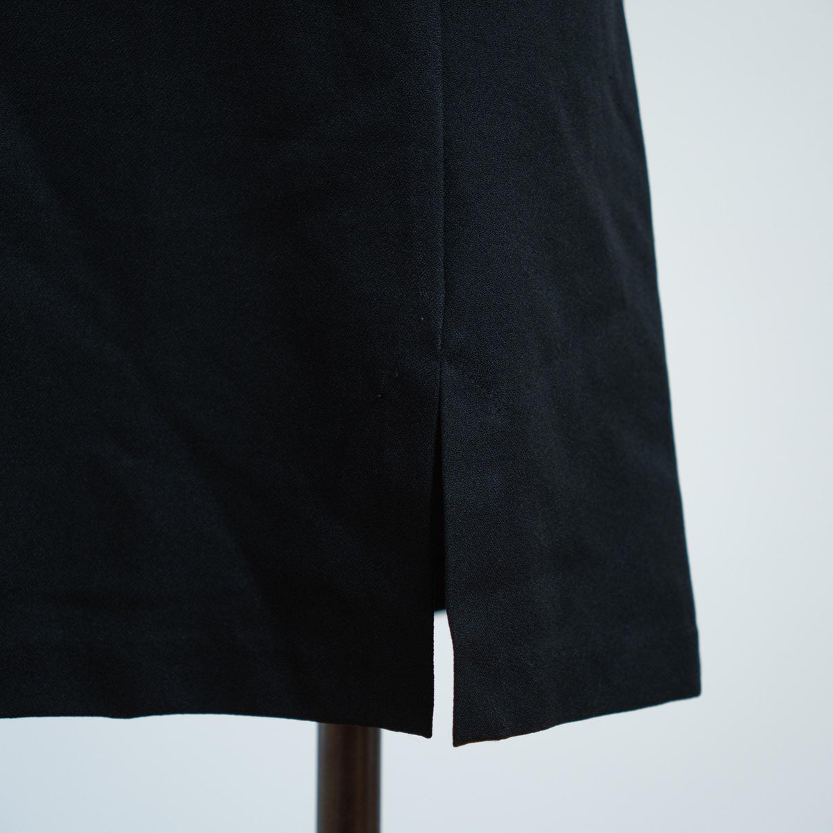 Vintage 90s Black A-Line Mini Skirt - Medium, 28" Waist | High Waisted Minimalist Miniskirt