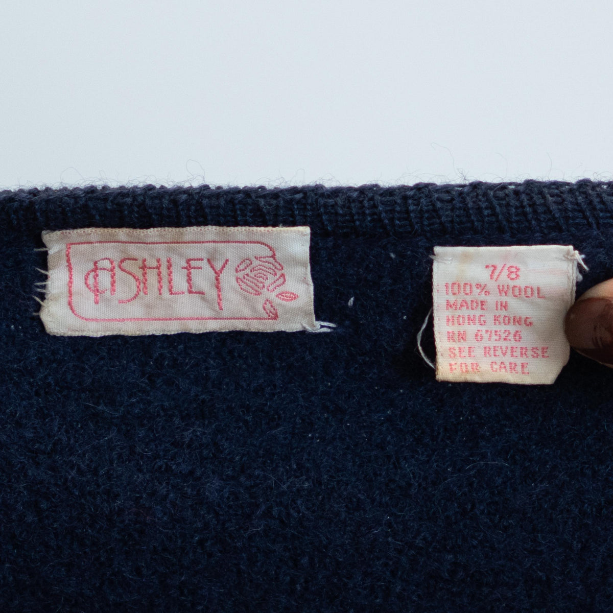 Vintage 80s Tyrolean Midnight Blue Wool Alpine Cardigan - Small | Knit Trachten Folk Sweater