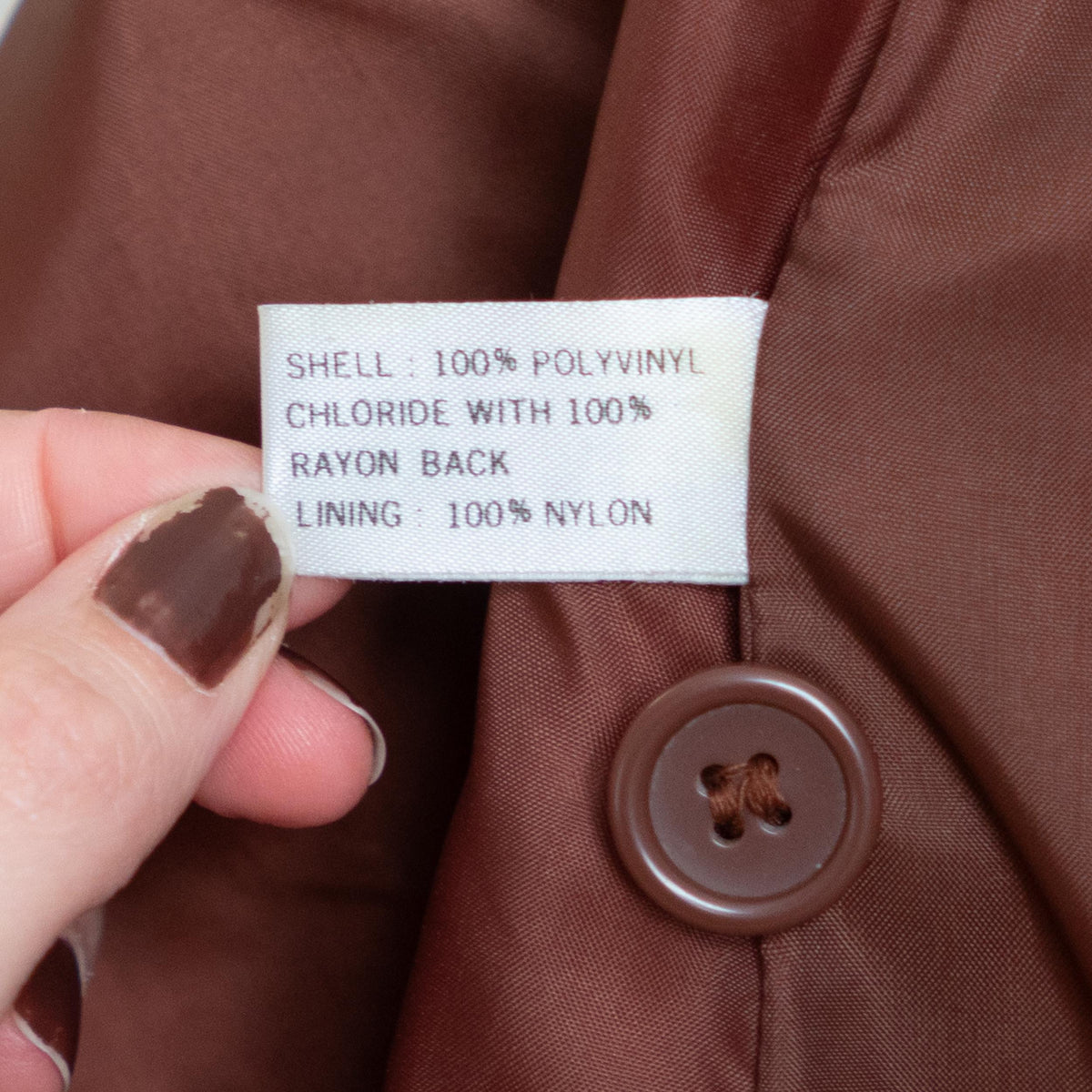 Vintage 70s Brown Vinyl Faux Leather Jacket - Extra Large | Button Up Notched Collar Blazer