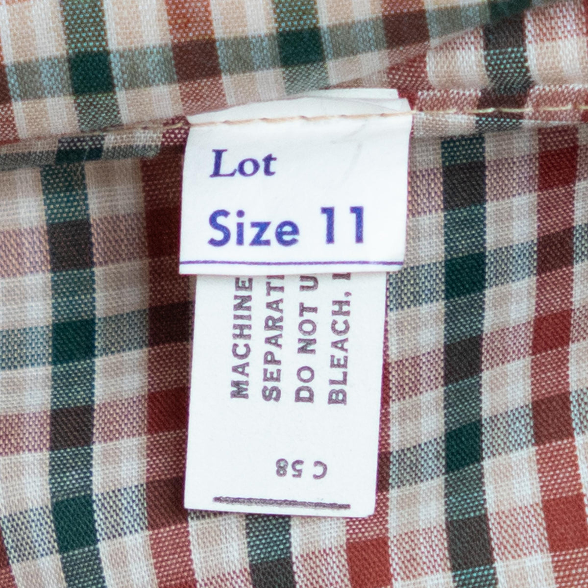 Vintage 70s Tan Plaid Trim Shirtdress - Small | Retro Cap Sleeve Midi Dress