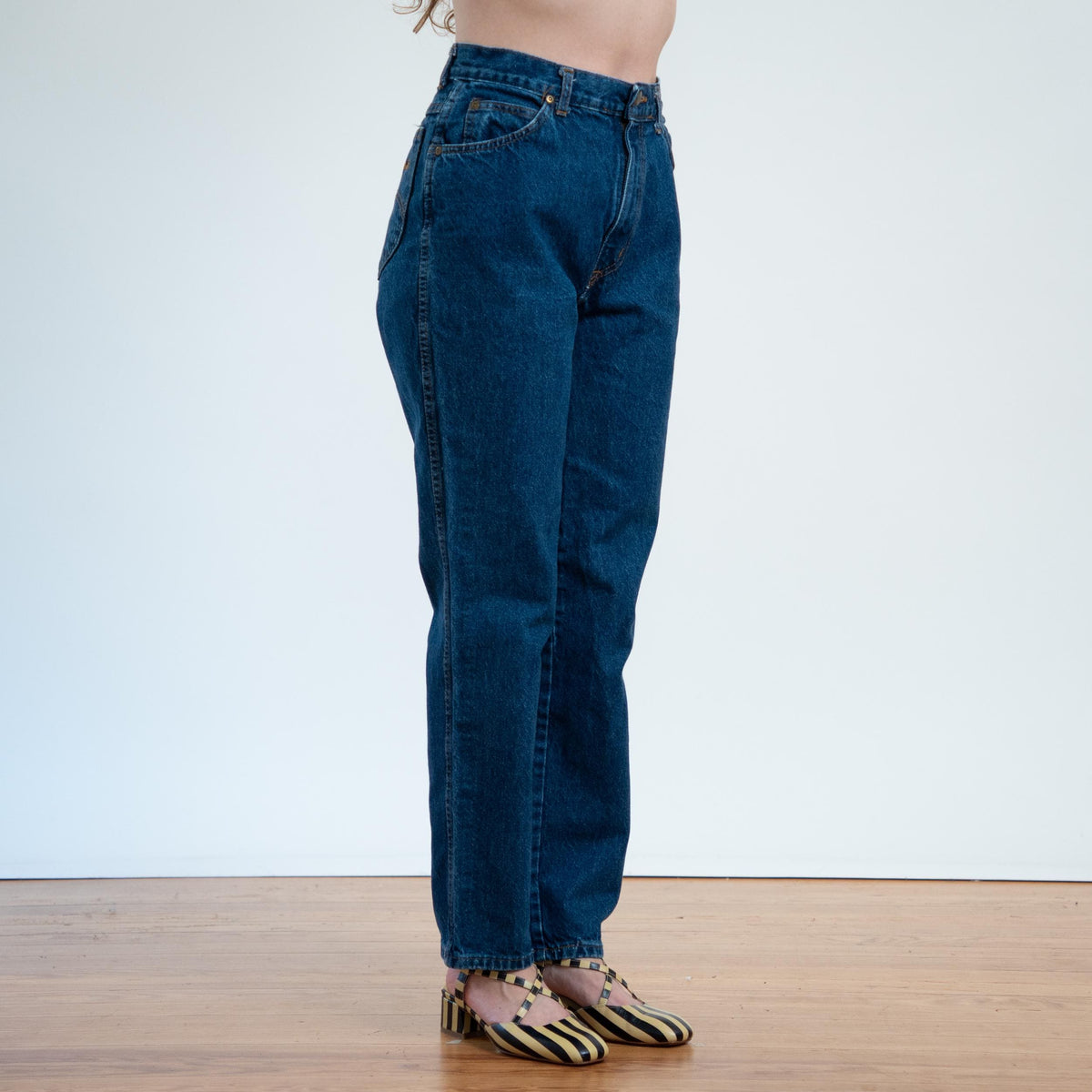 Vintage 80s Chic Dark Wash Jeans - Medium, 29" Waist | Denim High Waisted Mom Jeans