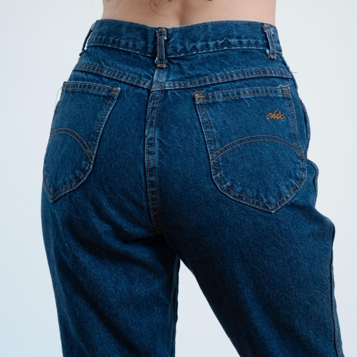 Vintage 80s Chic Dark Wash Jeans - Medium, 29" Waist | Denim High Waisted Mom Jeans