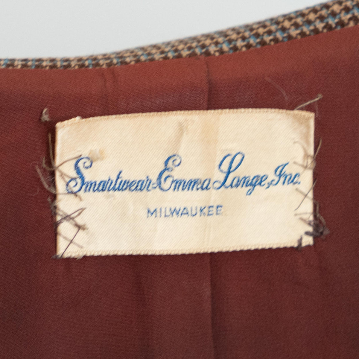 Vintage 40s Brown Tweed Fitted Blazer - Small | 1940s Button Up Wool Jacket