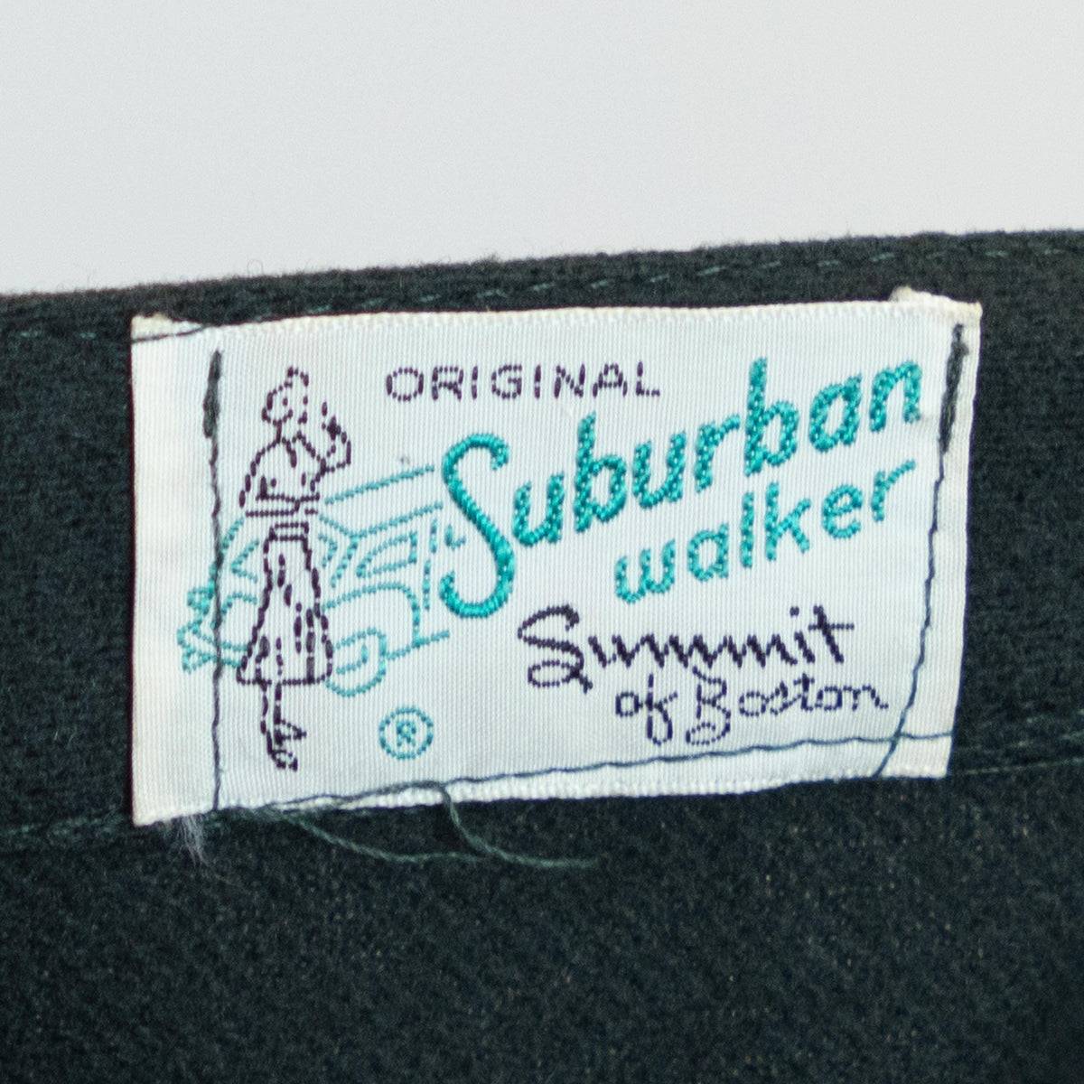 Vintage 50s Charcoal Grey Wool Skirt - Extra Small, 25" Waist | Knee Length A Line Academia Skirt