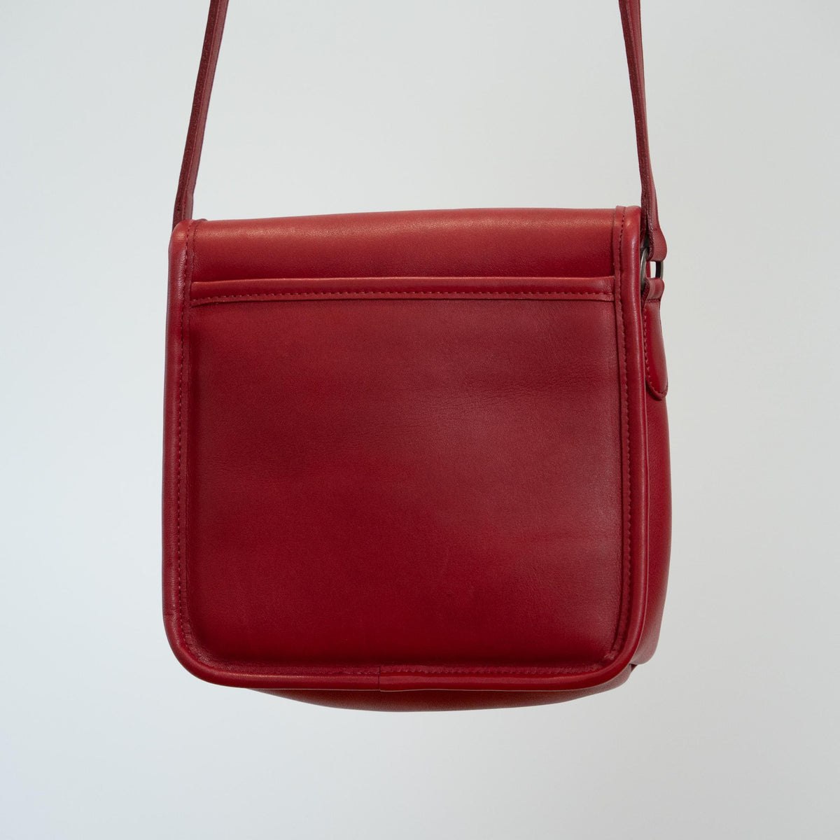 Vintage 90s Coach Red Companion Flap Bag #9076 | Designer Crossbody Purse